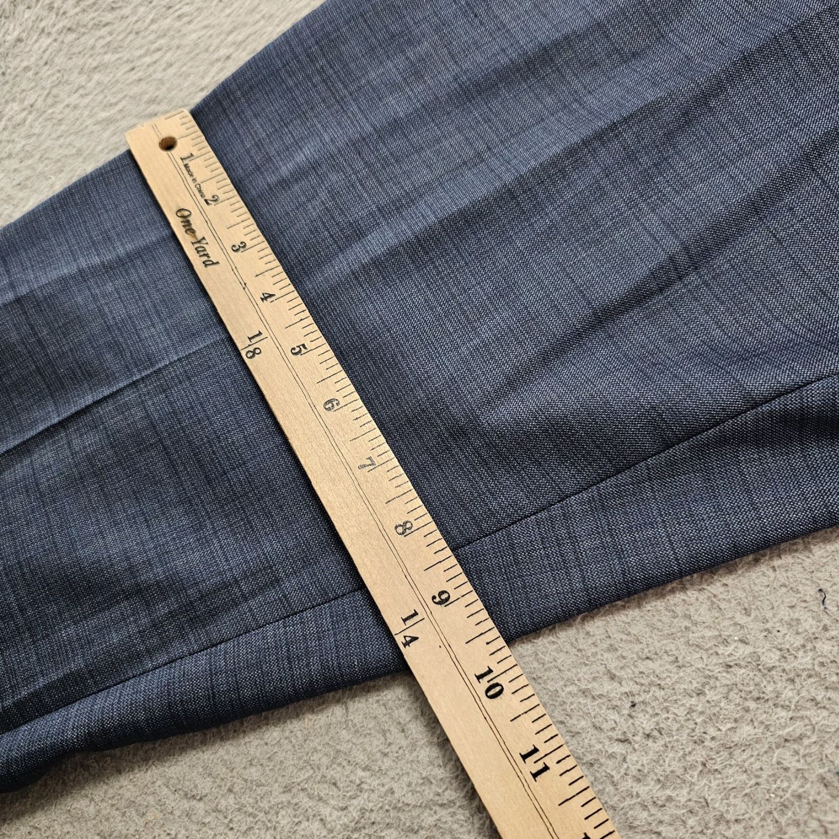 Calvin Klein Calvin Klein Dress Pants Mens 34W Blue Mabry Flat Front Suit Separate Dress Pants Regular Slacks Size 34R - 6 Thumbnail