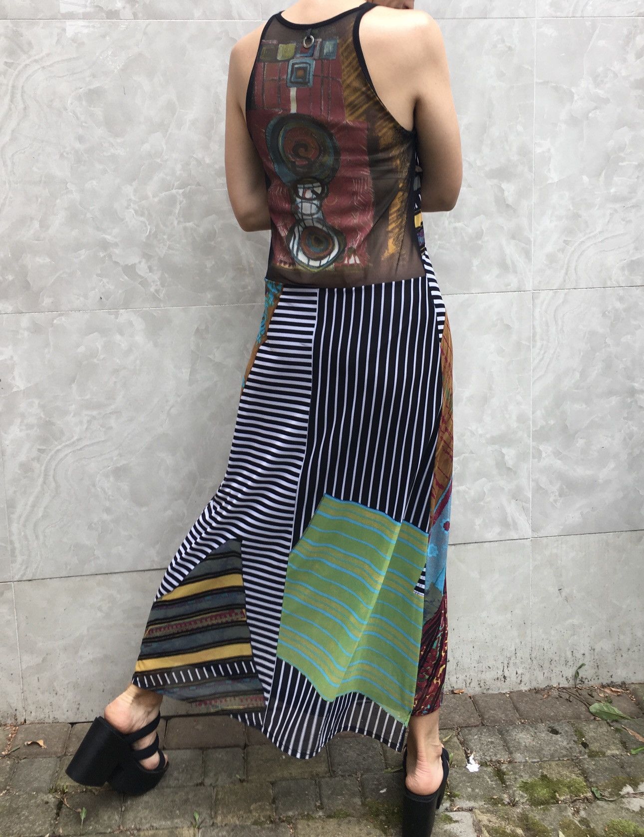 Designer Save The Queen Italy Designer Maxi Dress Size S Size S / US 4 / IT 40 - 5 Thumbnail