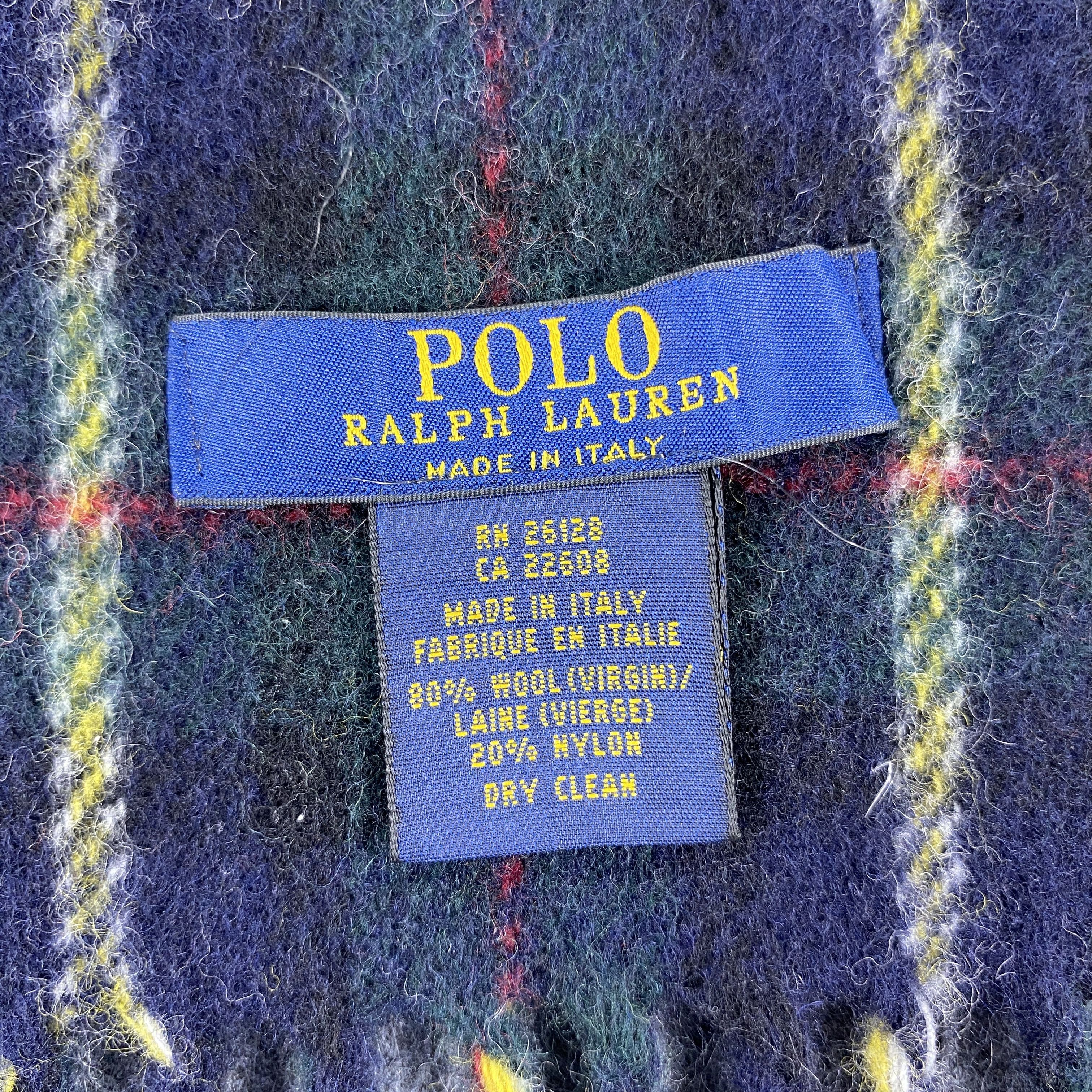 Polo Ralph Lauren × Vintage GF10641 Polo Ralph Lauren Scarf Neck Wear Muffler Nova Check Size ONE SIZE - 2 Thumbnail