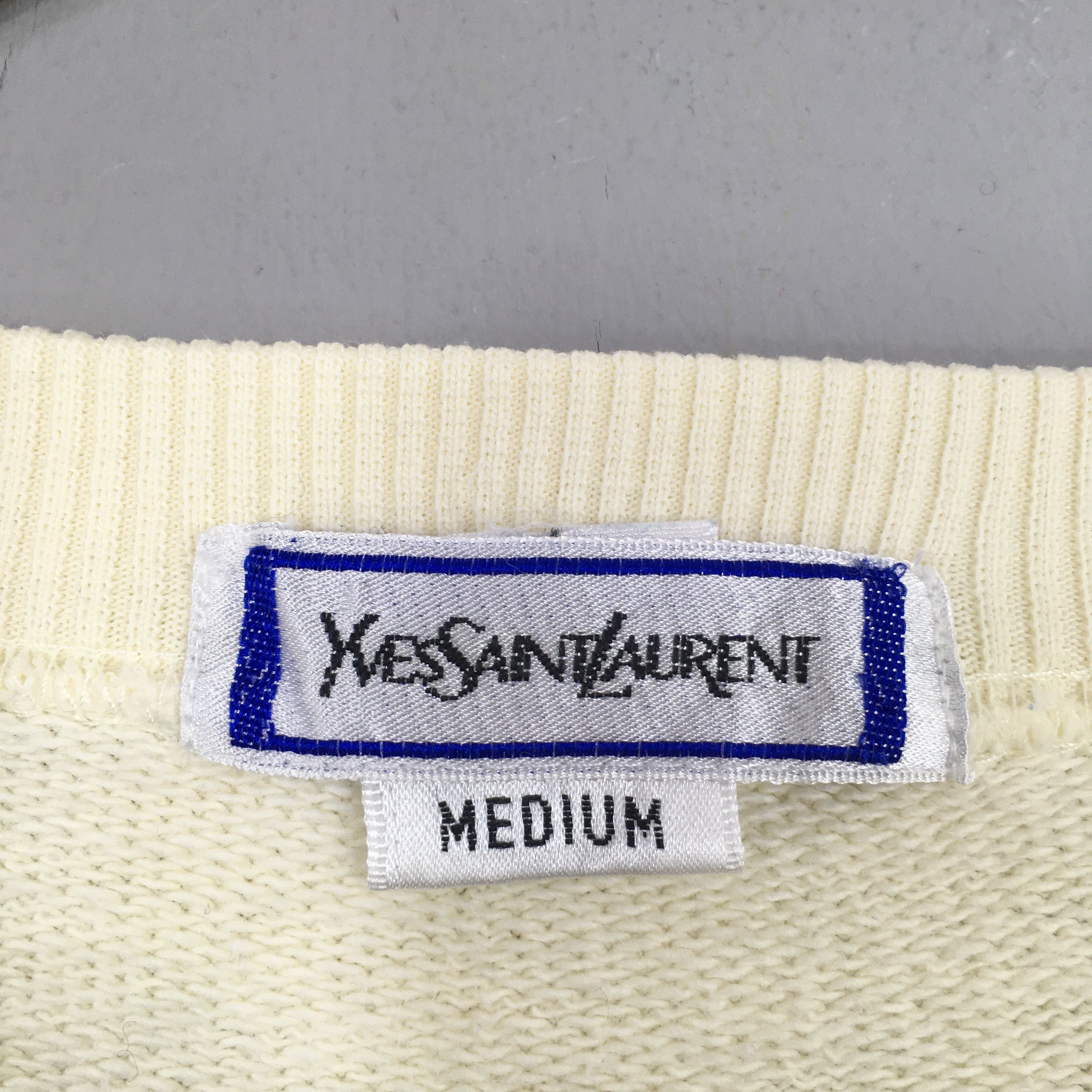 Vintage × Yves Saint Laurent Vintage YSL Yves Saint Laurent Sweatshirt Medium Size US M / EU 48-50 / 2 - 6 Thumbnail