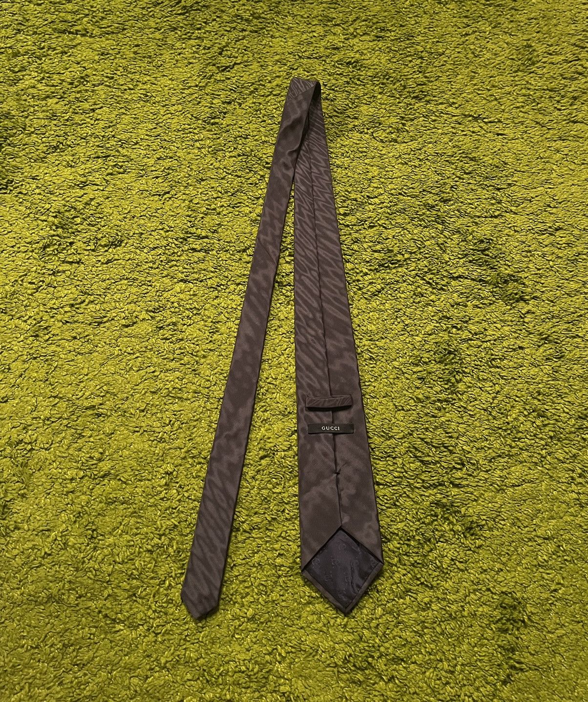 Gucci Gucci textured pattern luxury silk tie Size ONE SIZE - 2 Thumbnail