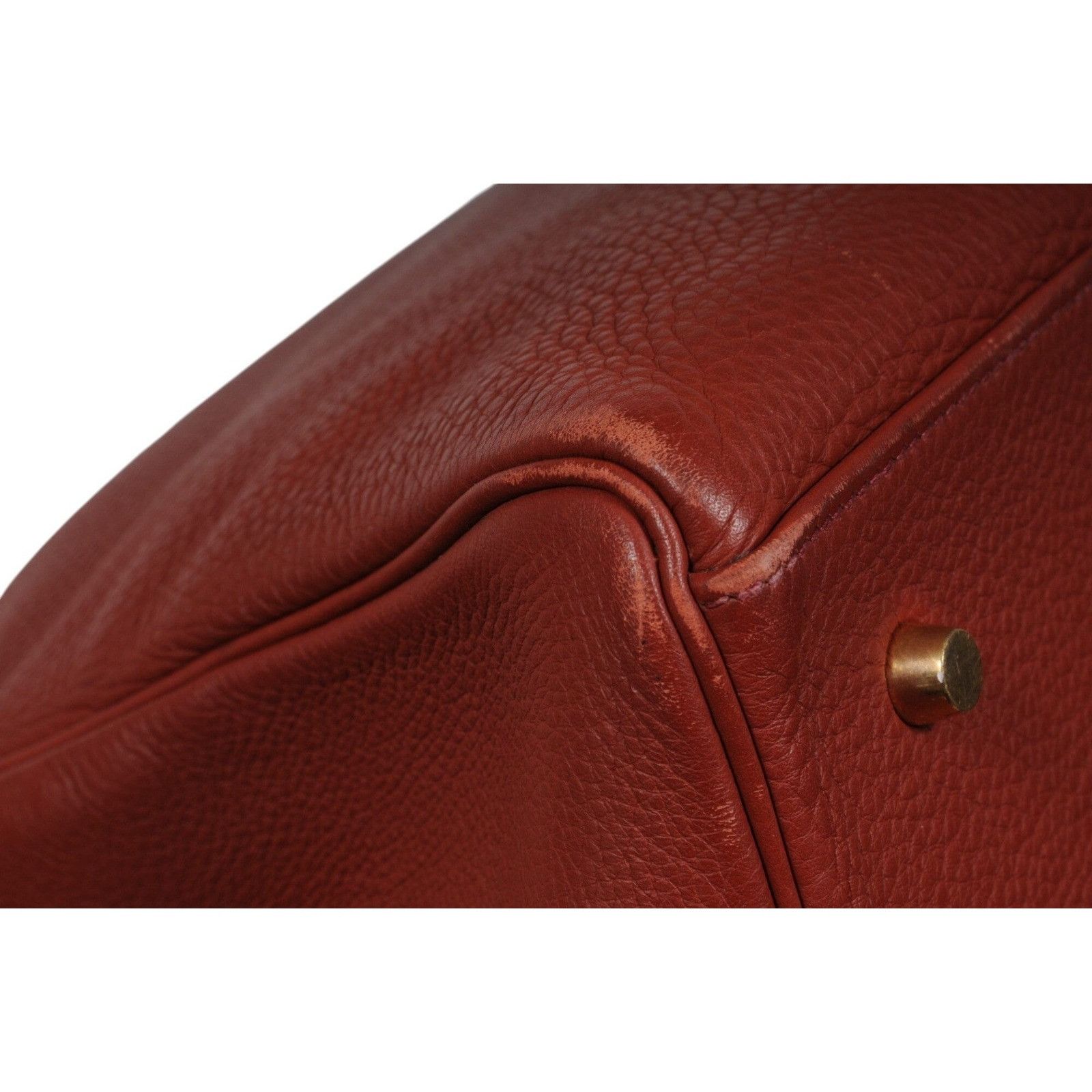 Hermes Vintage Kelly 50 Red Bordeaux Gold Hardware Travel Ca Size ONE SIZE - 18 Thumbnail
