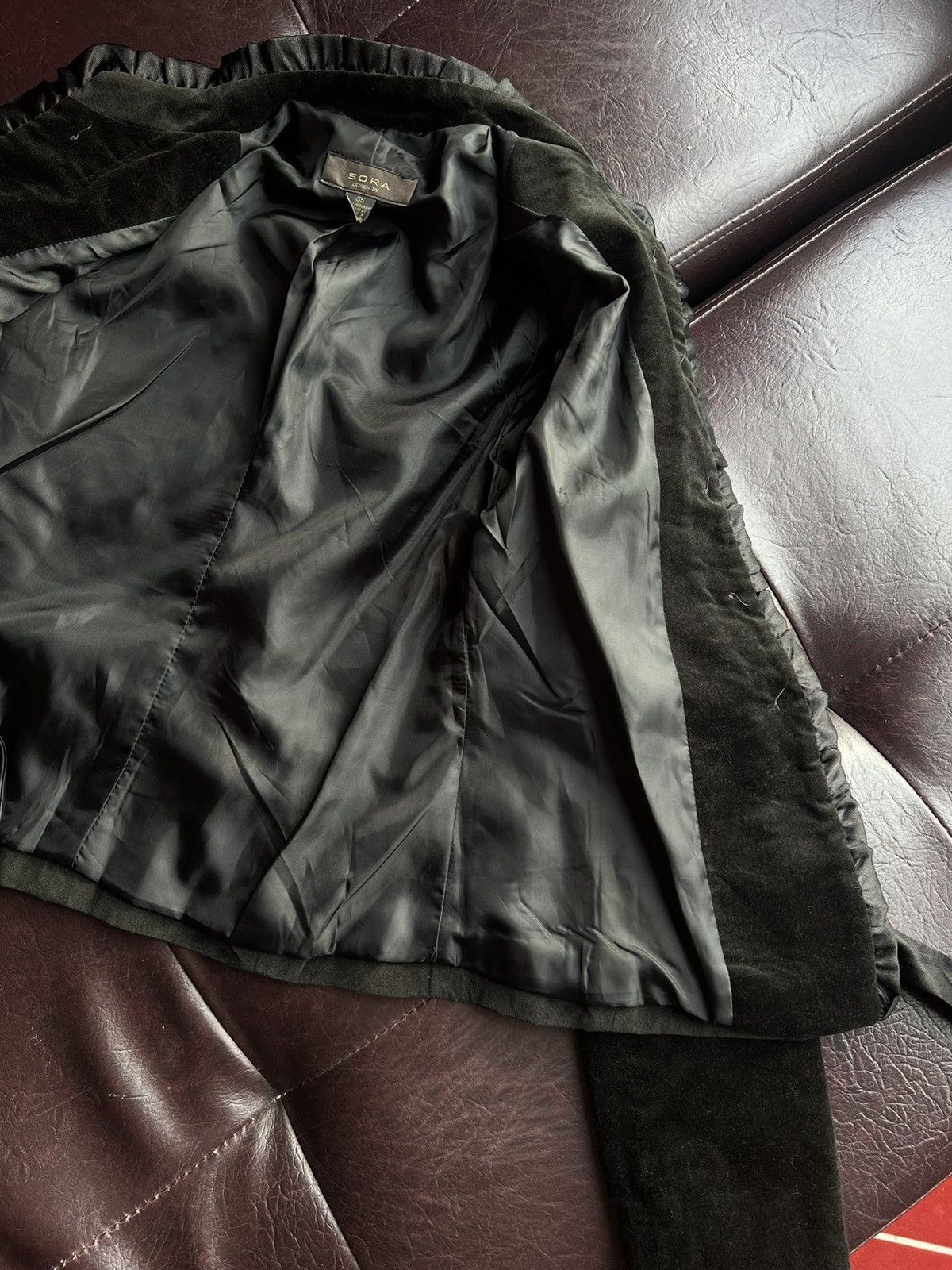 Japanese Brand Sora velvet dark brown jacket 🤎 Size S / US 4 / IT 40 - 16 Thumbnail
