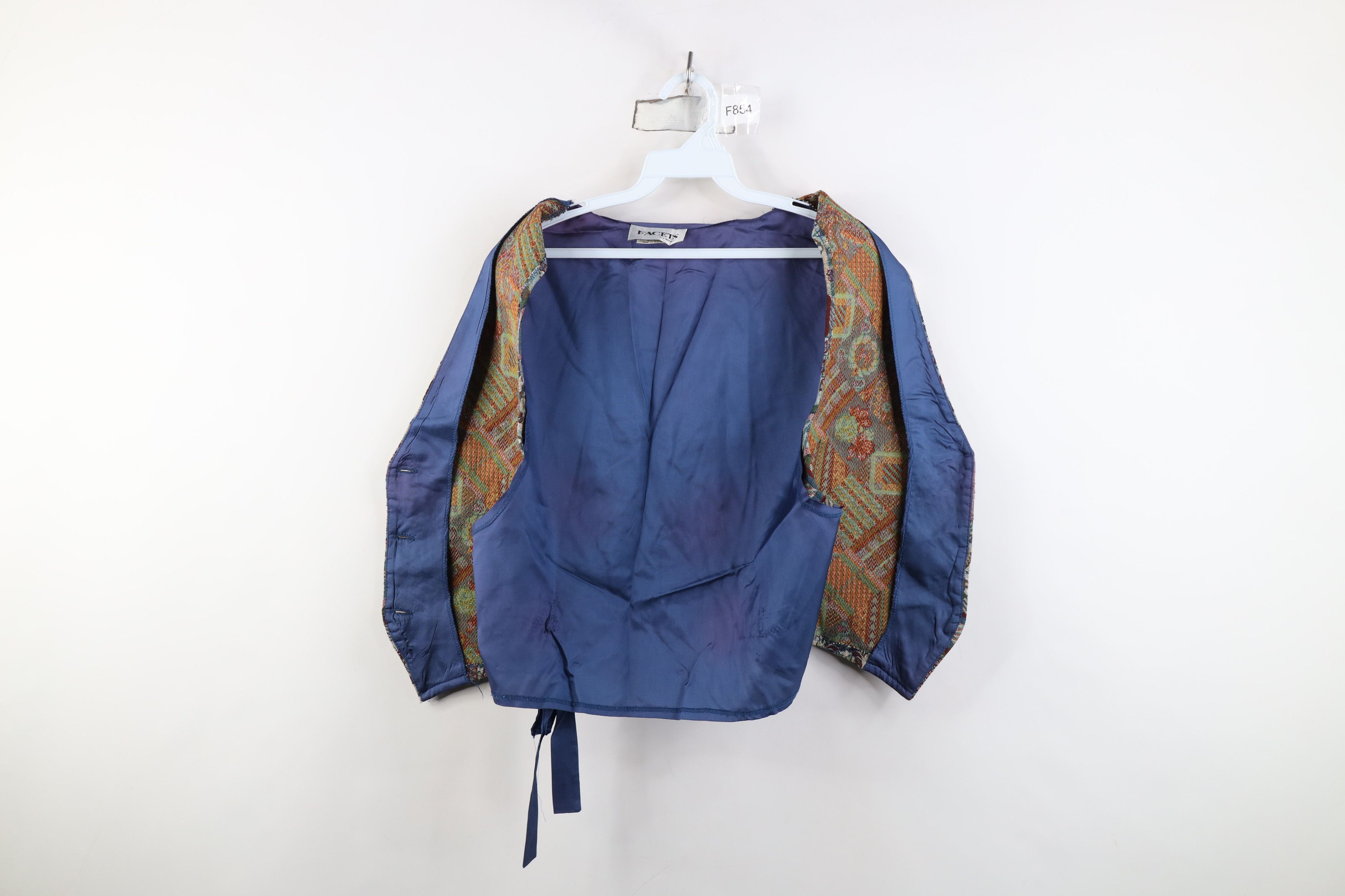 Vintage AS IS Vintage 90s Streetwear Flower Quilt Vest Jacket USA Size S / US 4 / IT 40 - 10 Thumbnail