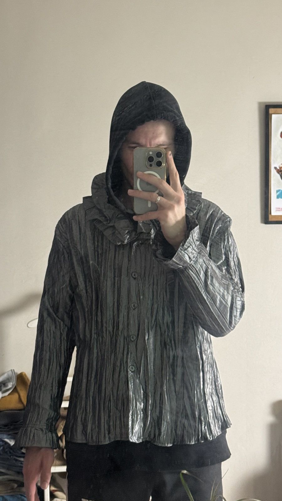 Japanese Brand Y2K Ruffle Button Ups Jacket balenciaga cdg Steampunk LGB Size US M / EU 48-50 / 2 - 5 Thumbnail