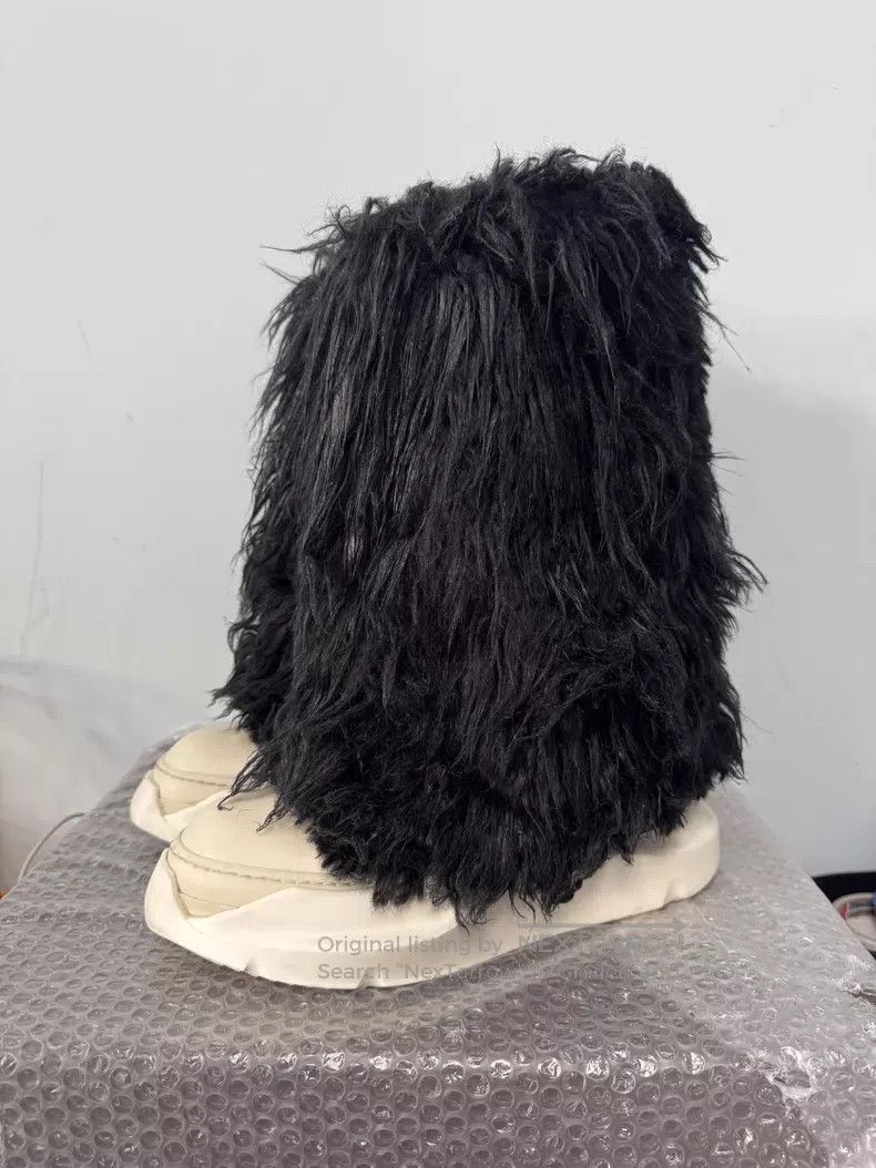 Rick Owens Rick Owens Thick Sole Furry Boots - Elephant Leg Boots Size US 7 / EU 40 - 1 Thumbnail