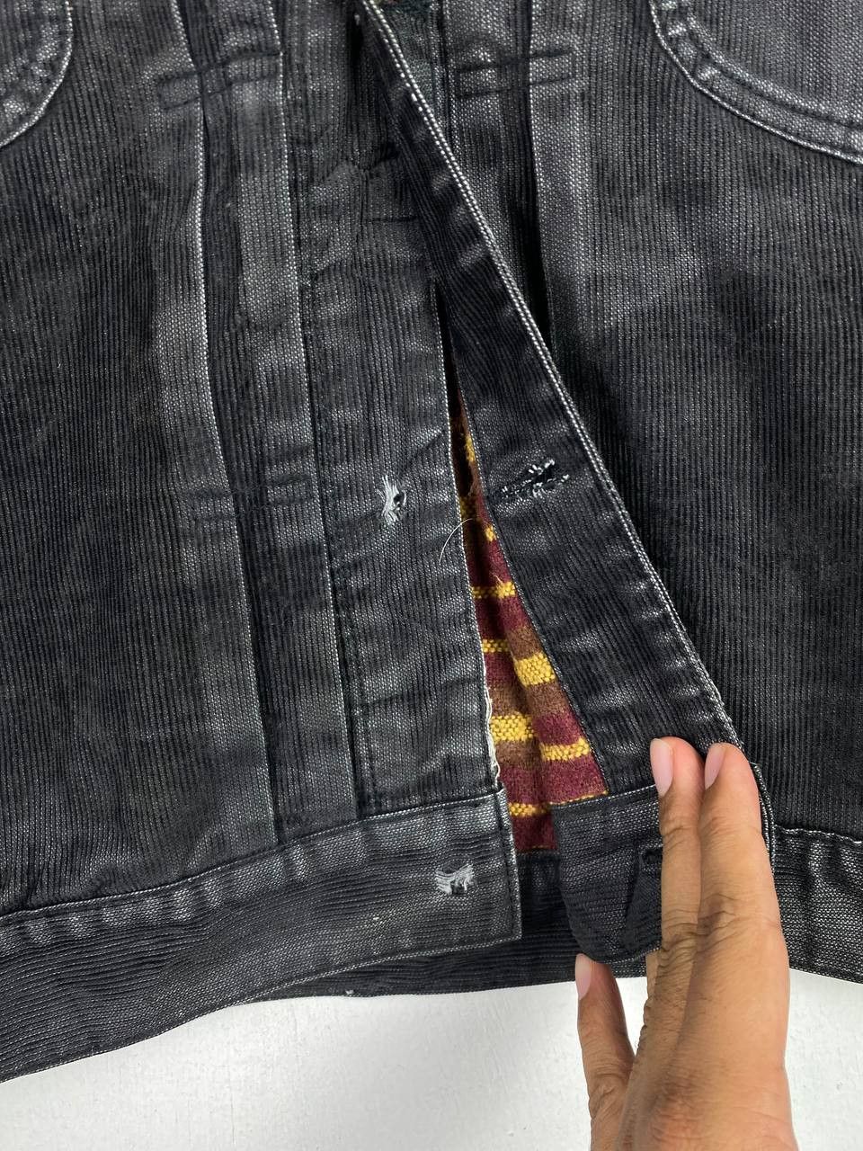 Japanese Brand tenderloin japanese brands corduroy denim jacket distressed Size US L / EU 52-54 / 3 - 5 Thumbnail
