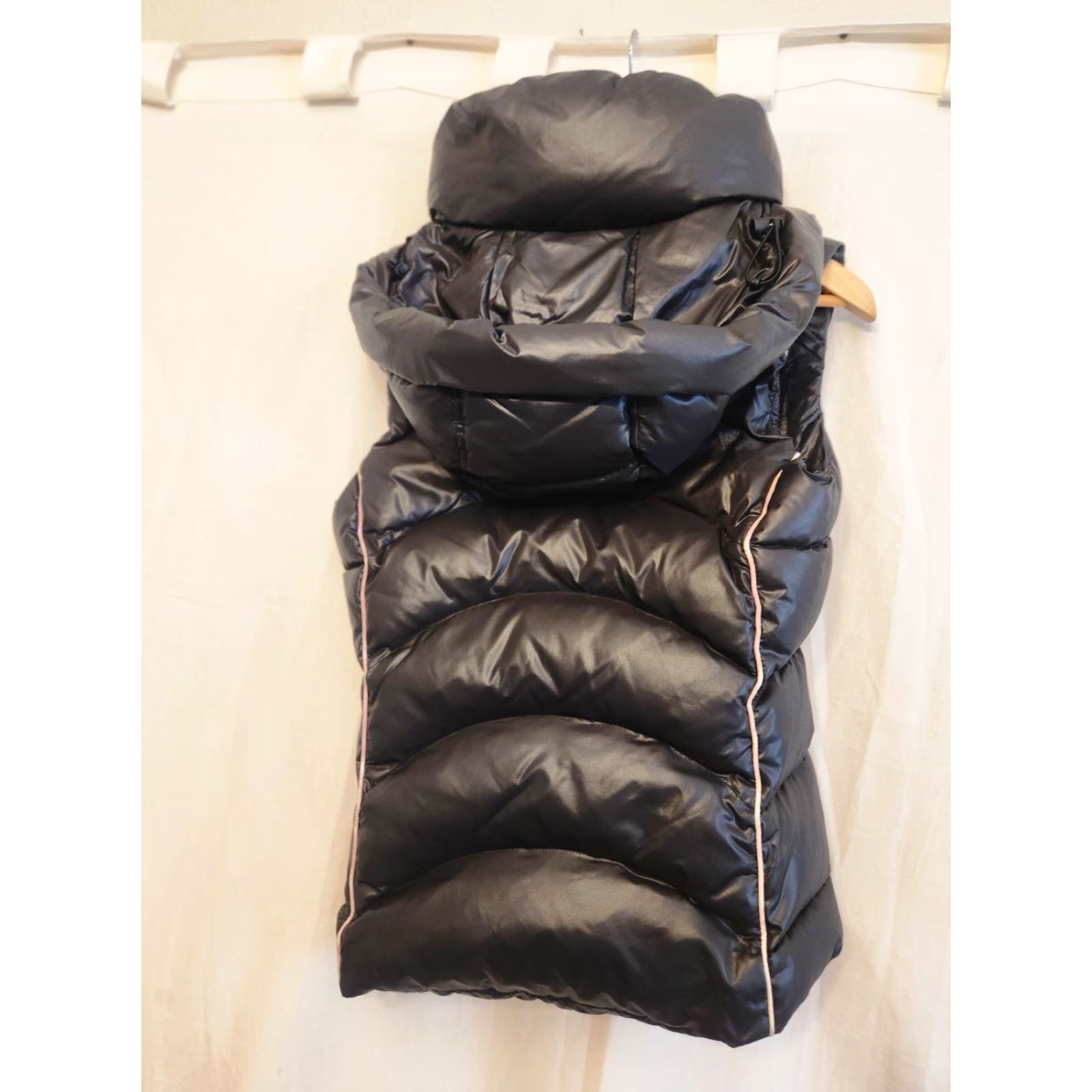 Vintage GOTOP Vest Womens Medium Gray Down Puffer Hooded Quilted Zip Pockets Outdoor Size M / US 6-8 / IT 42-44 - 6 Thumbnail
