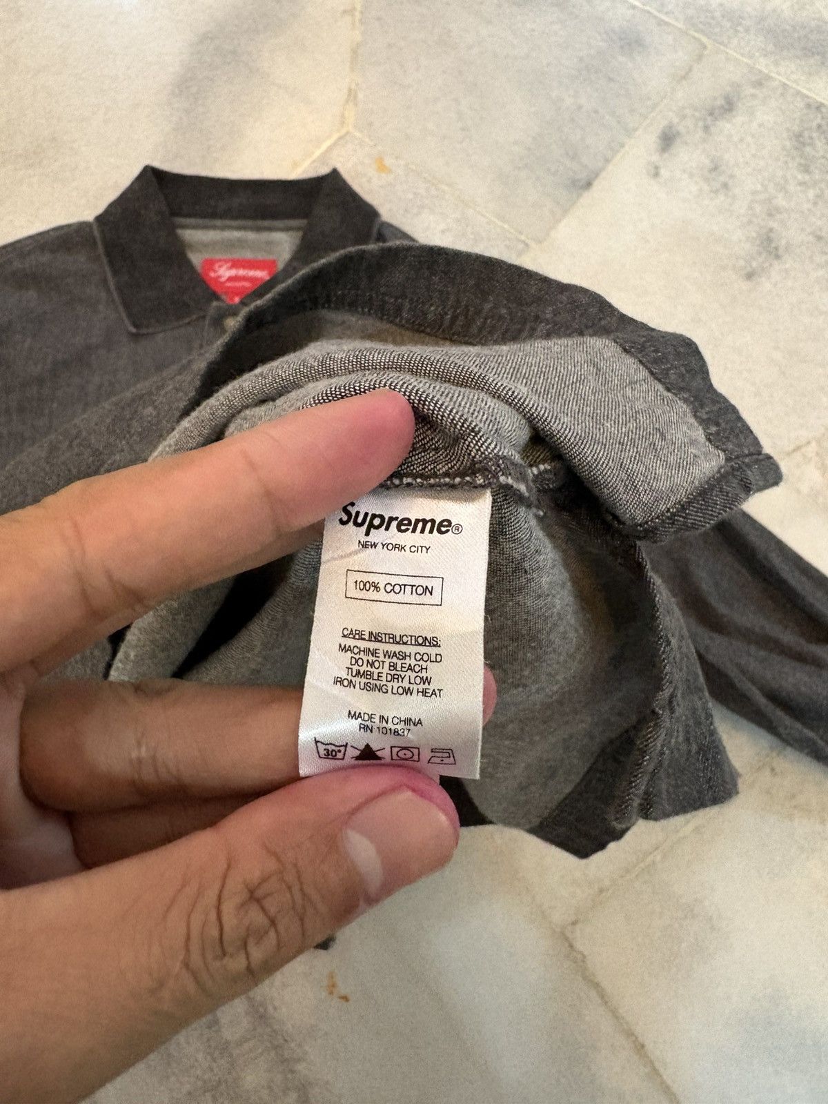 Supreme Supreme embrodered Long Sleeve Polo Shirt Size US M / EU 48-50 / 2 - 12 Thumbnail