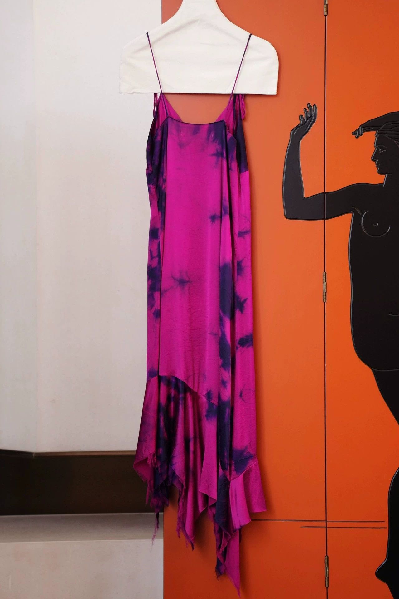 Unknown London UK Indie Silk Tie-Dye Irregular Hem Cami Dress XS/S Size XS / US 0-2 / IT 36-38 - 5 Thumbnail