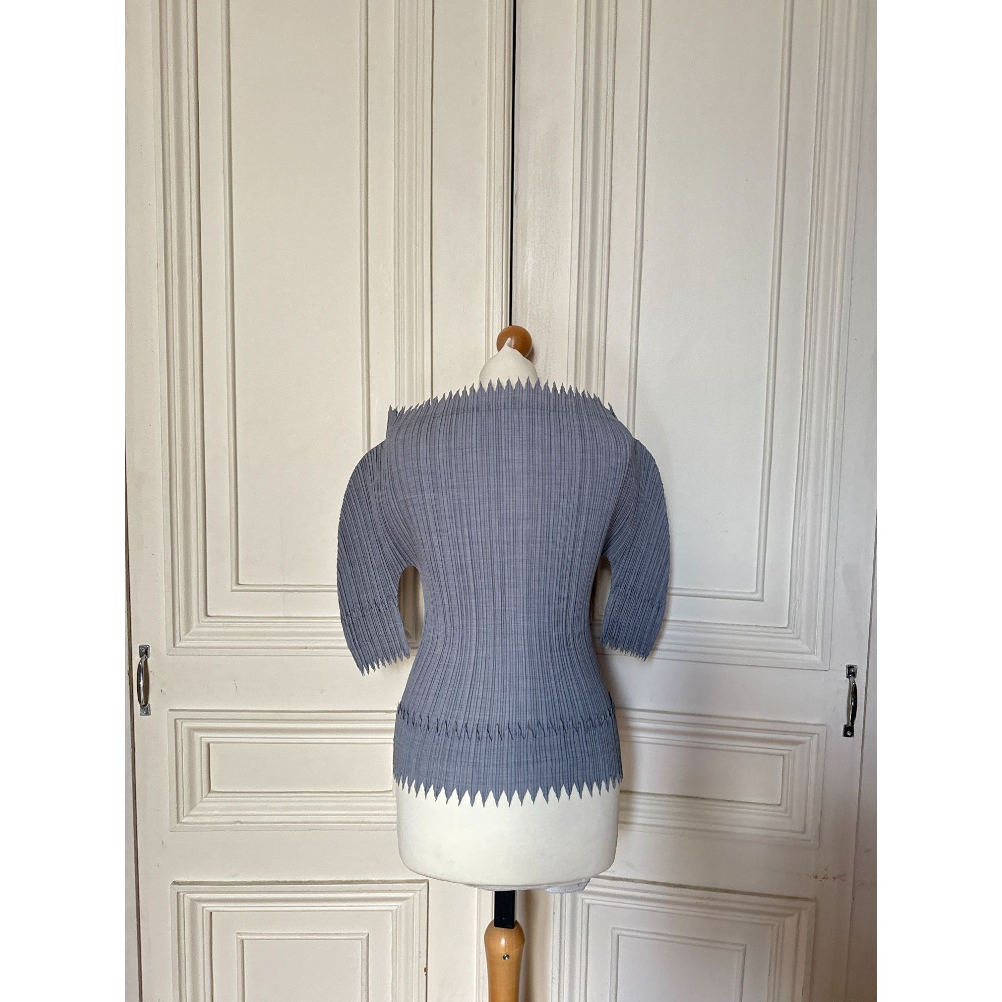 Issey Miyake SS1990 “Icy” Plissé Sculptural Top Size M / US 6-8 / IT 42-44 - 4 Thumbnail