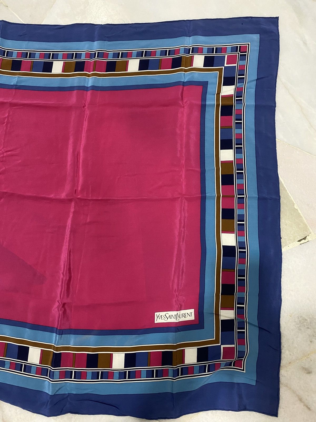 Yves Saint Laurent Vintage Yves Saint Laurent Silk Scarf Size ONE SIZE - 4 Thumbnail