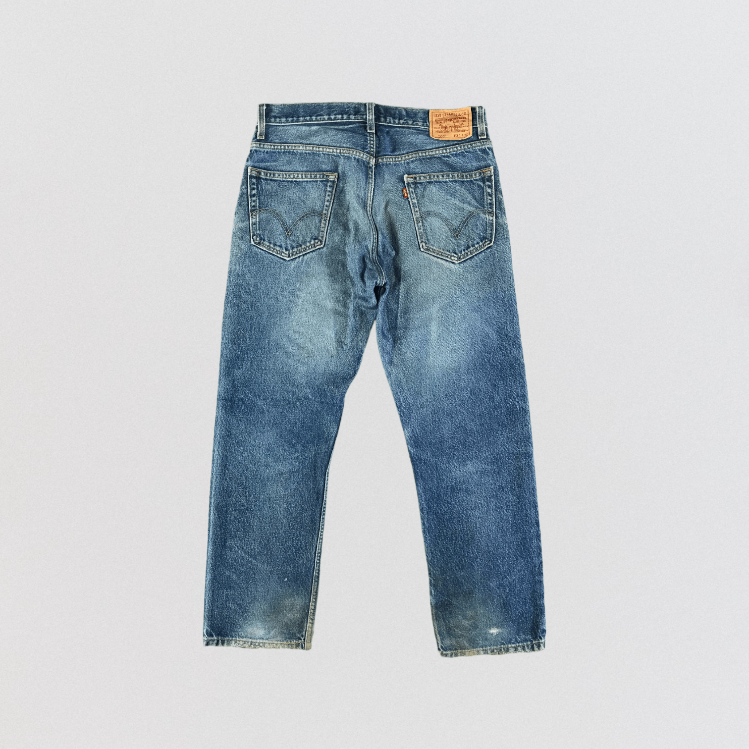 Levi's × Vintage Vintage Blue Wash Levis 505 Jeans-JM3215 Size US 35 - 2 Thumbnail
