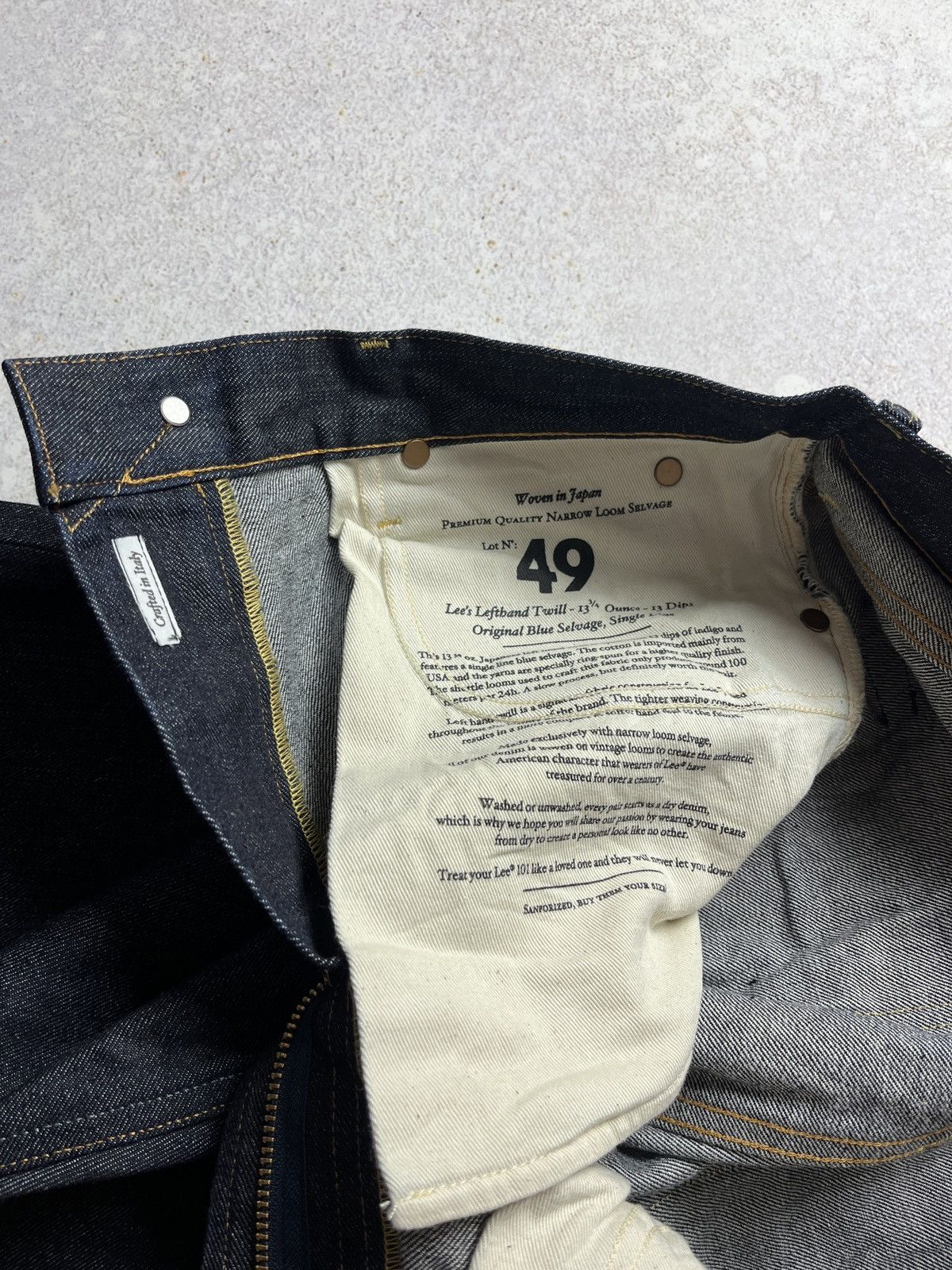 Lee DDP Lee Jeans 32x32 Mens 101Z Raw Selvedge Denim Jeans Size US 32 / EU 48 - 8 Thumbnail