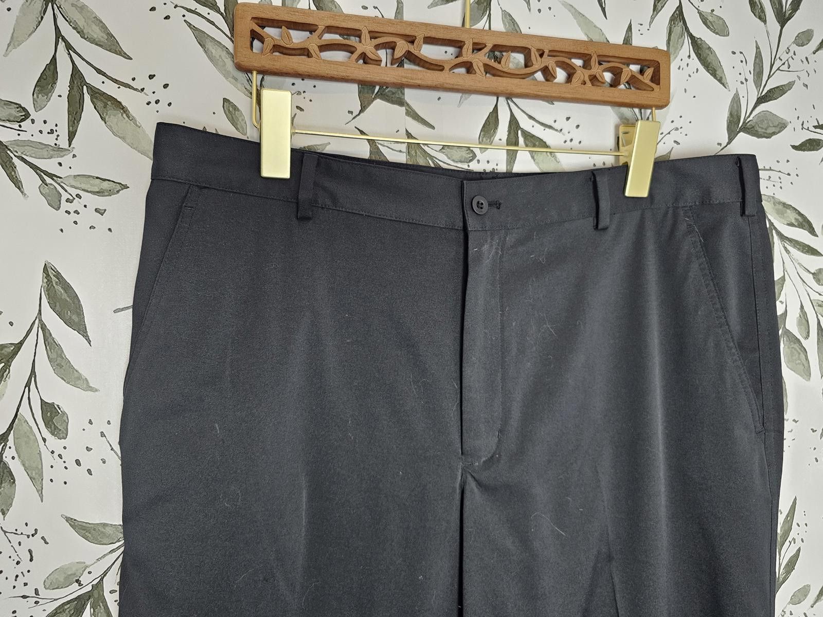 Designer NIKE Golf Pants Black Mens Size 36 x 30 Dri-FIT Size ONE SIZE - 4 Thumbnail