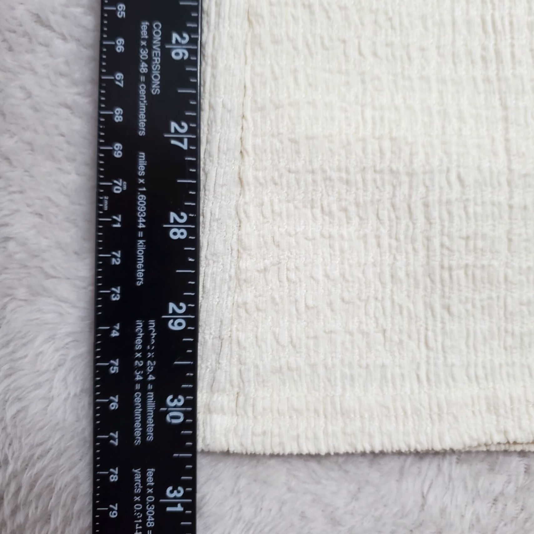 Vintage Pretty Garbage Pants Women S Ivory Crinkle HIgh Rise Pull On Lined Stretch Flaw Size 28" / US 6 / IT 42 - 5 Thumbnail