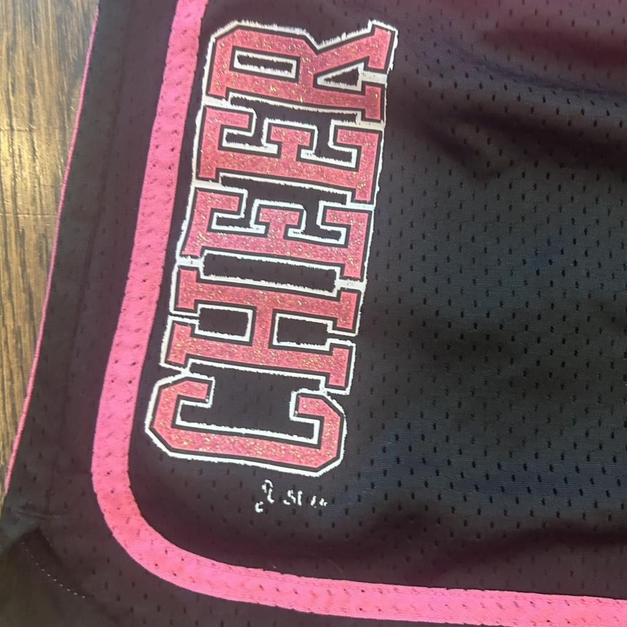 Other Justice Black Pink Glitter Cheer Shorts // Girls Size 18 Size 31" - 6 Thumbnail