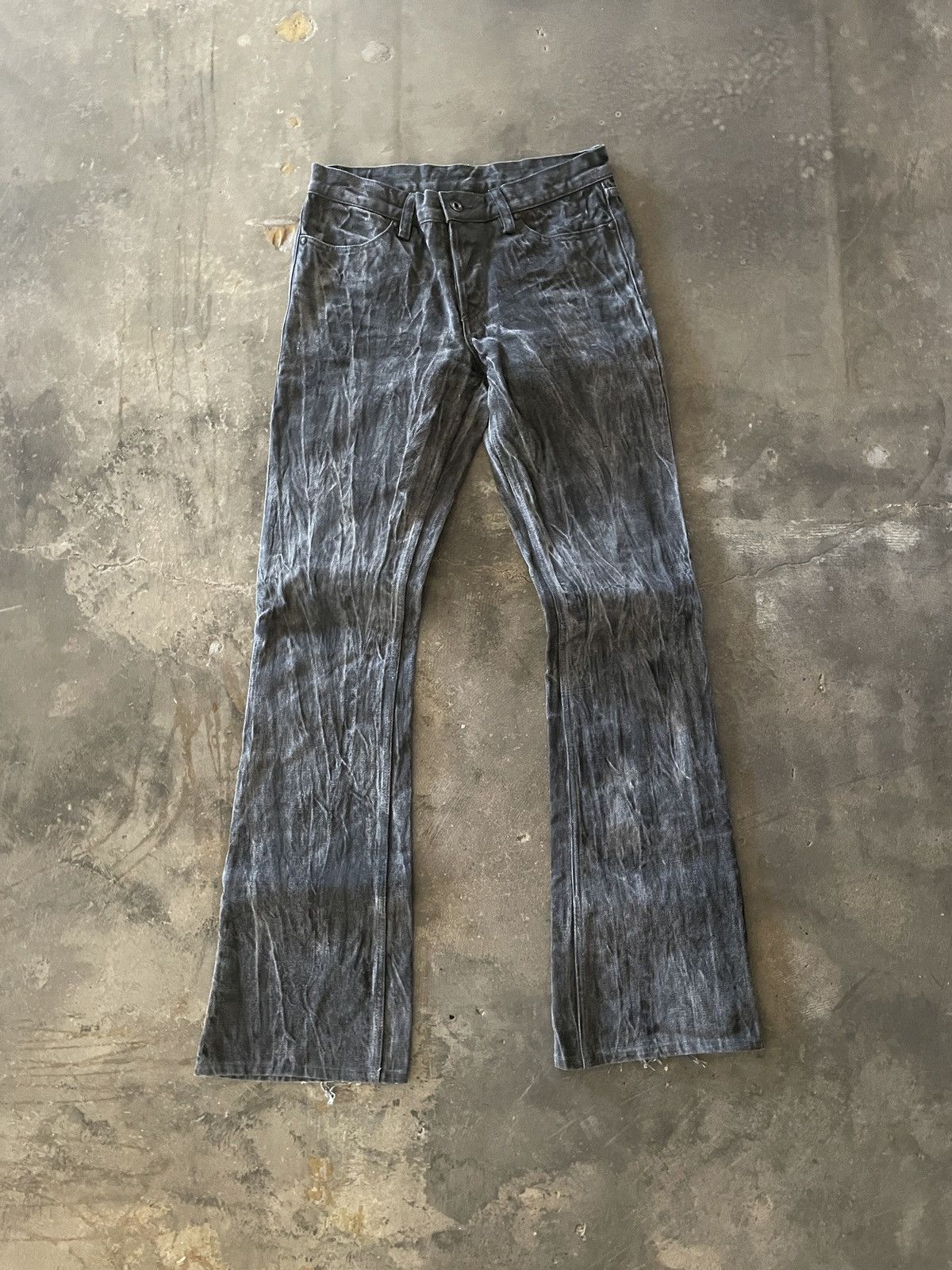 image of Shellac Flared Denim in Black, Men's (Size 29)