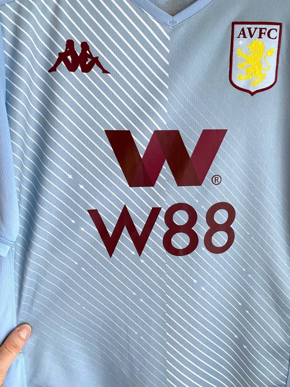 Kappa FC Aston Villa 2019/20 Away Football Shirt Soccer Jersey, M Size US M / EU 48-50 / 2 - 7 Thumbnail