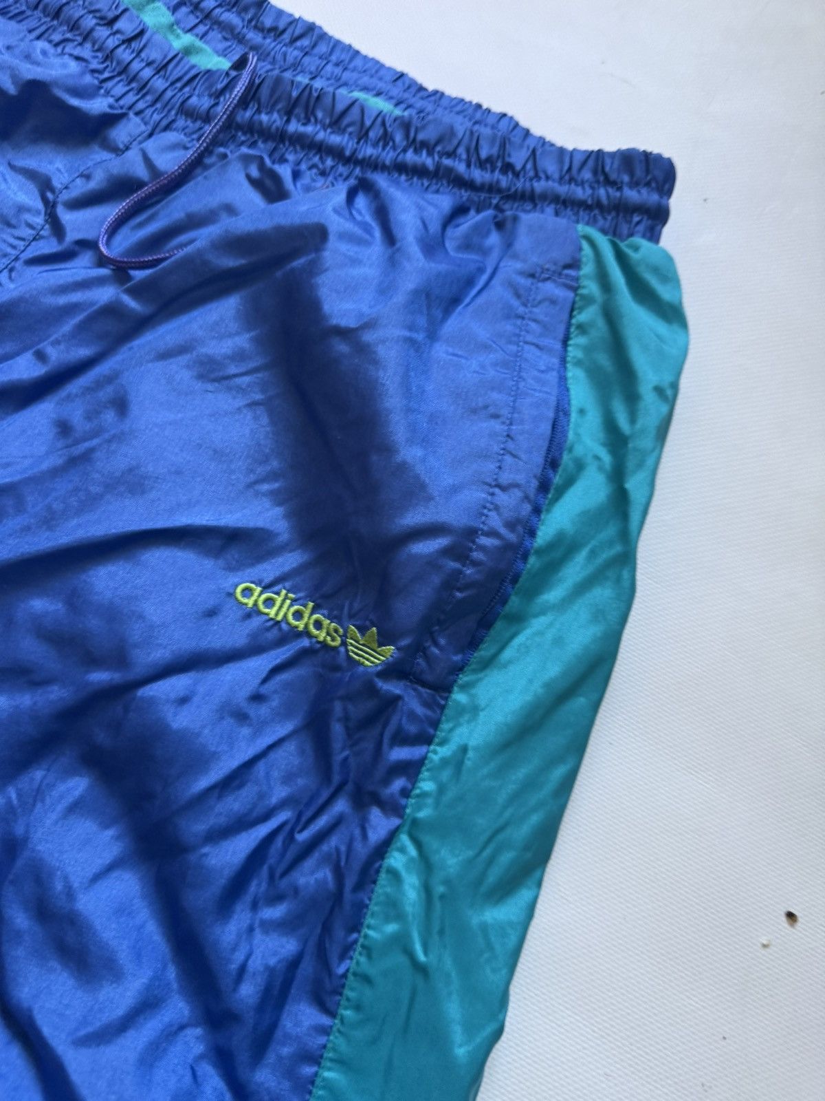 Adidas Vintage 90s Adidas Nylon Tracksuit Blue Teal Y2K Size US XL / EU 56 / 4 - 10 Thumbnail