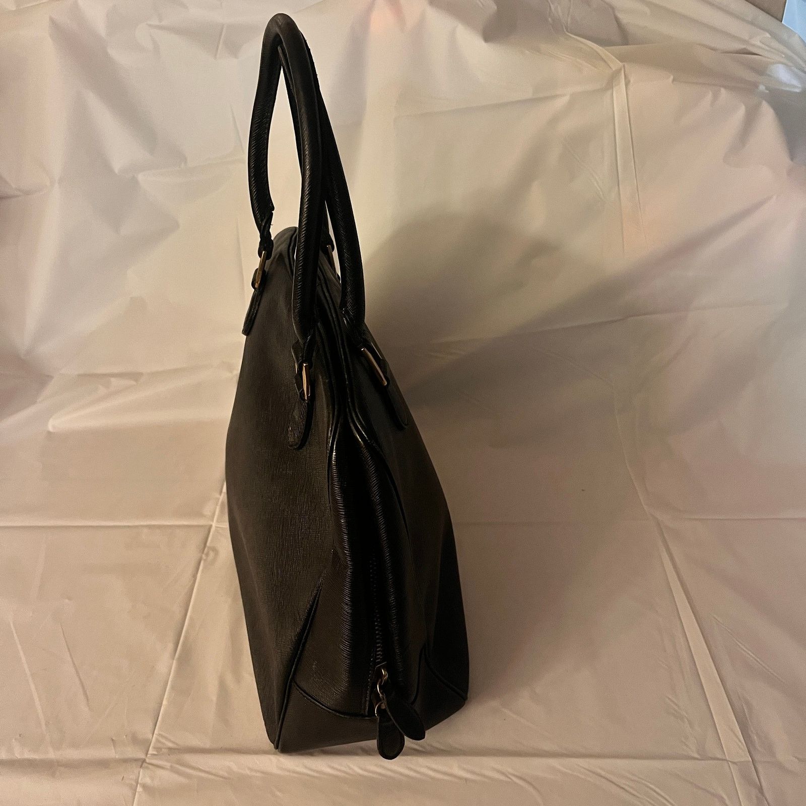 Coach Vintage Coach Black Full-Grain Cowhide Top Handle Bag Size ONE SIZE - 4 Thumbnail