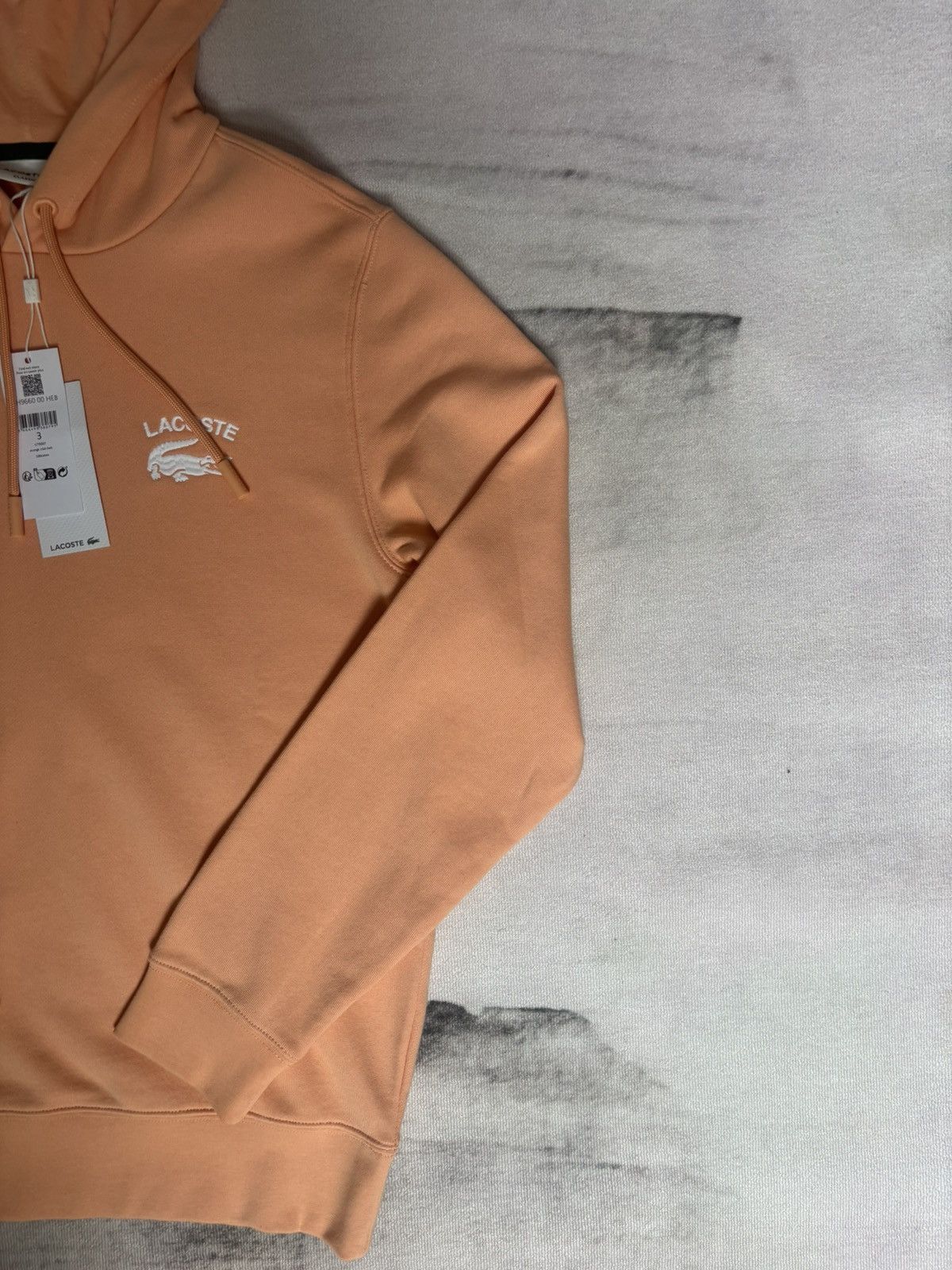 Lacoste Peach Lacoste hoodie size S Size US S / EU 44-46 / 1 - 7 Thumbnail