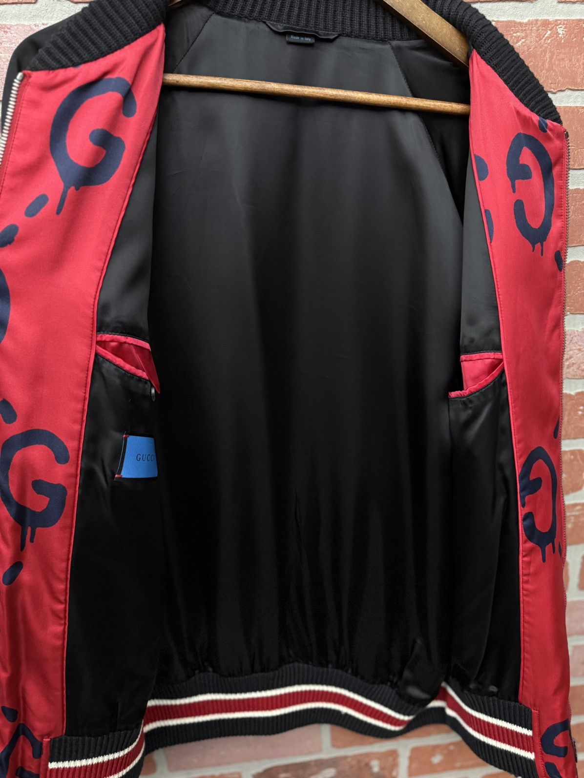 Gucci GUCCI Red Ghost Bomber Jacket “Limited ” Size (52) $2,000 Size US M / EU 48-50 / 2 - 15 Thumbnail