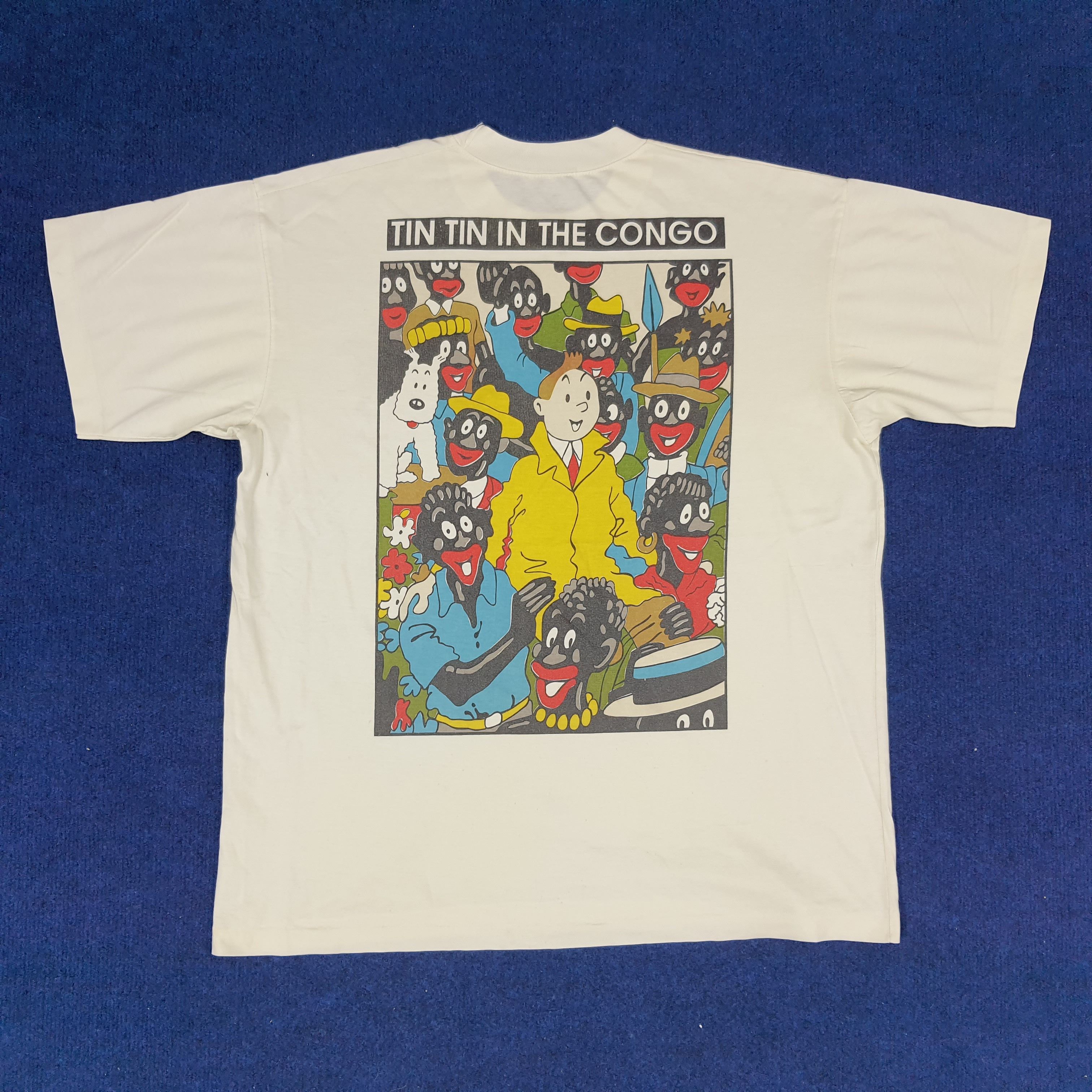 Vintage Vintage The Adventure of Tintin in The Congo Photo Tee Size US XL / EU 56 / 4 - 1 Thumbnail