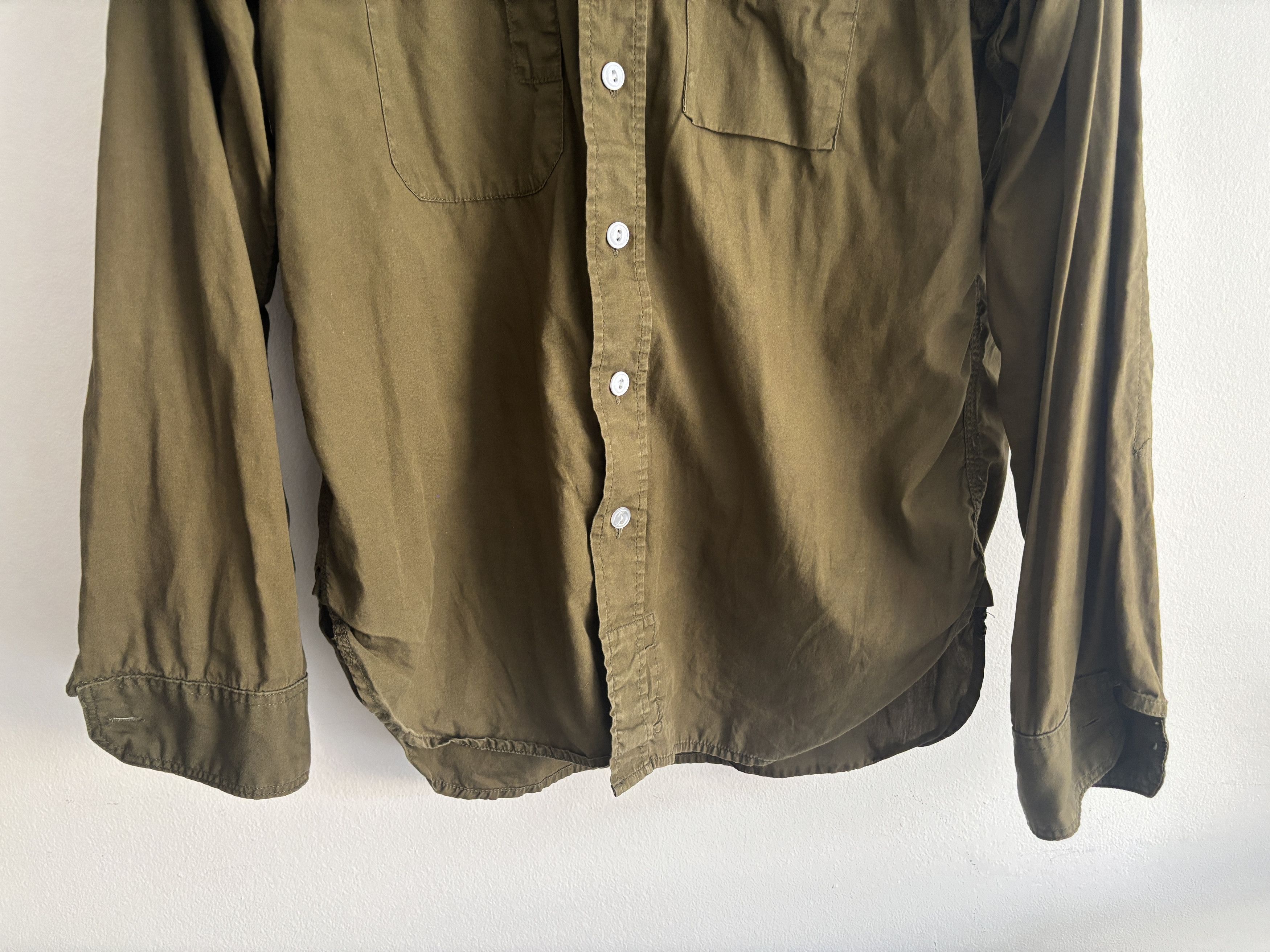 Olive Green Button-up Work Shirt - Medium mi USA