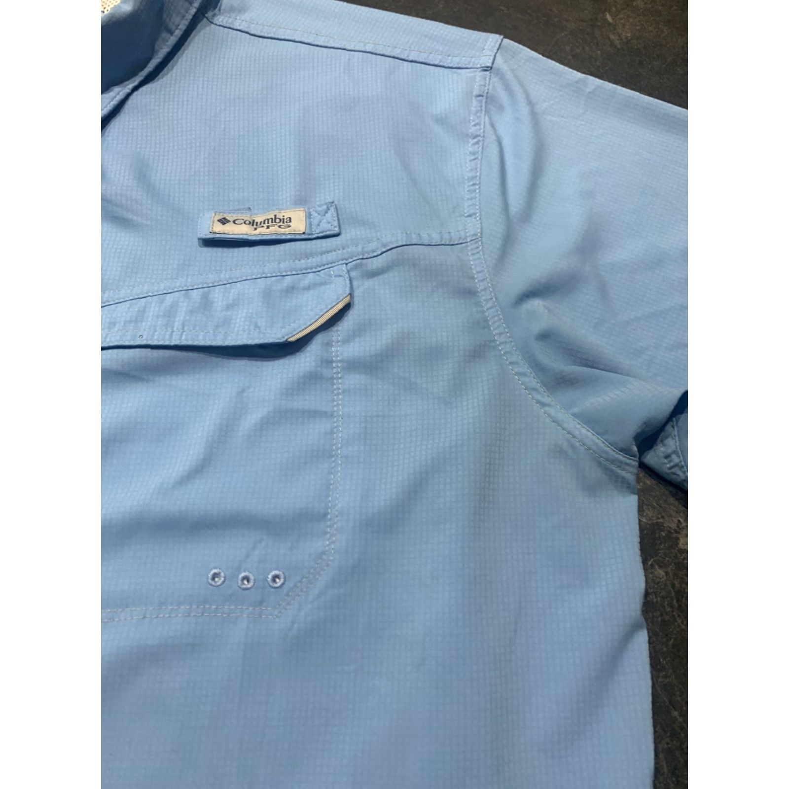 Vintage COLUMBIA PFG VINTAGE BLUE SHORT SLEEVE VENTED FISHING SHIRT XL Mens Size US XL / EU 56 / 4 - 3 Thumbnail