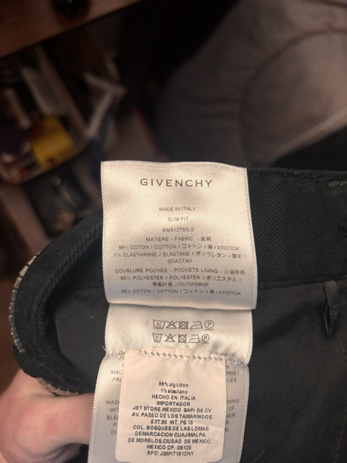 Givenchy Black Givenchy Slim Fit Jeans Size US 30 / EU 46 - 12 Thumbnail