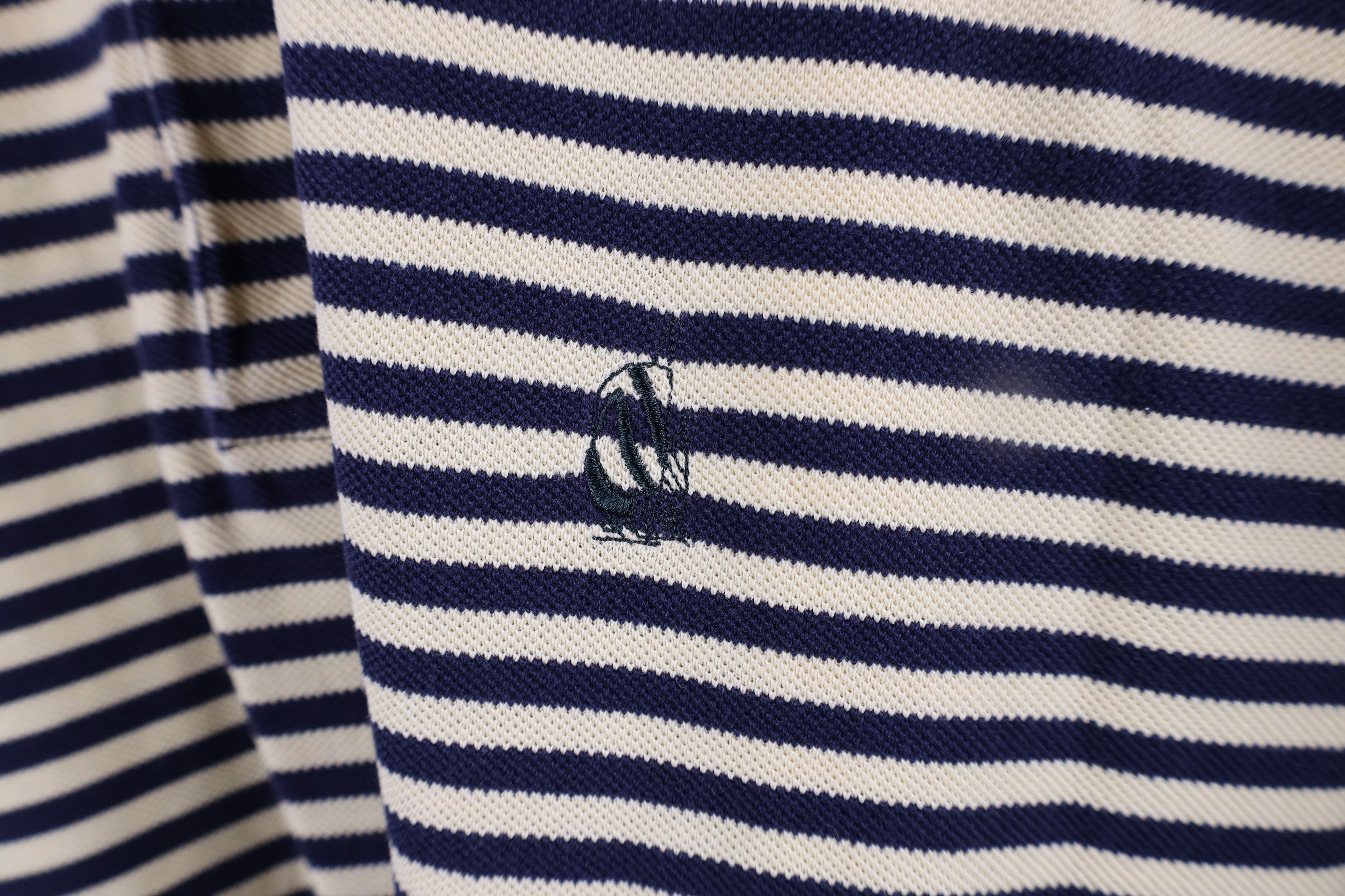 Nautica × Vintage Vintage 90s Nautica Sailboat Thermal Knit Golf Polo Shirt Size US XXL / EU 58 / 5 - 4 Thumbnail