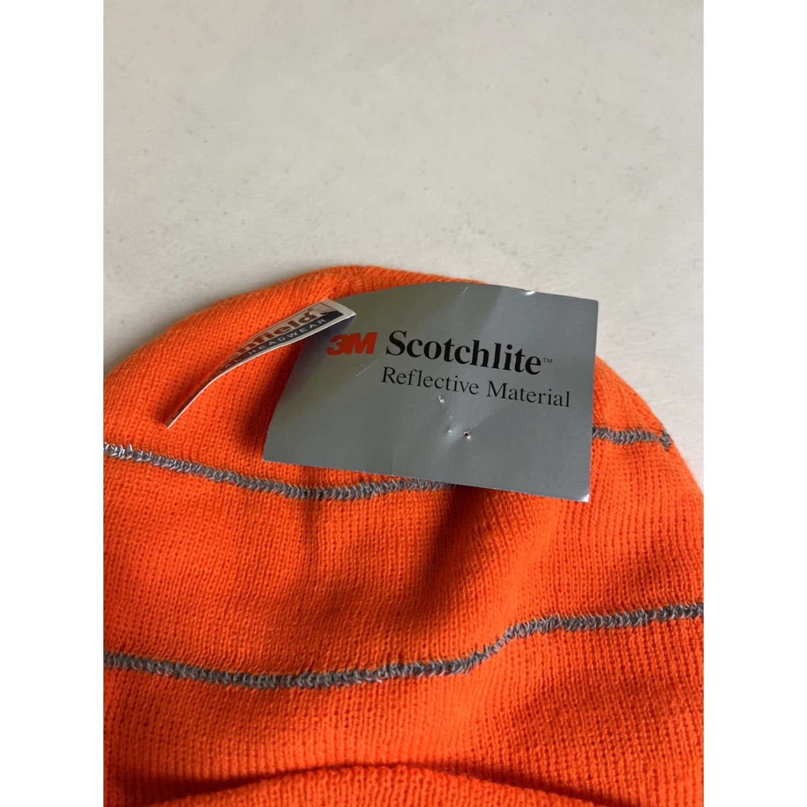 Vintage New Braintree Town F.C. Dootball Soccer Orange Beanie Hat Scotchlite Essex UK Unisex Adults One Size Orange Beanie Hats Mens Womens Girls Boys Size ONE SIZE - 3 Thumbnail