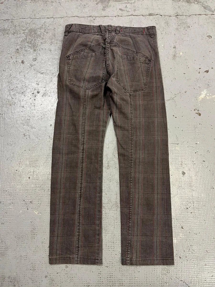 Marithe + Francois Girbaud 2000s Marithé + François Girbaud Grey & Brown Houndstooth Cozy Pants Size US 30 / EU 46 - 7 Thumbnail
