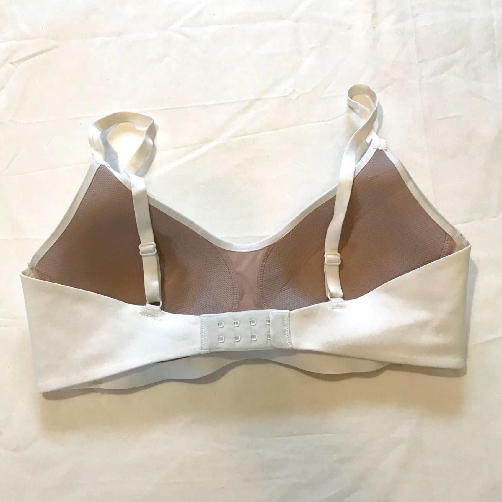 Nike Nike Dri-FIT Sports Bra Womens Medium White Adjustable Straps Light Support Size ONE SIZE - 2 Thumbnail