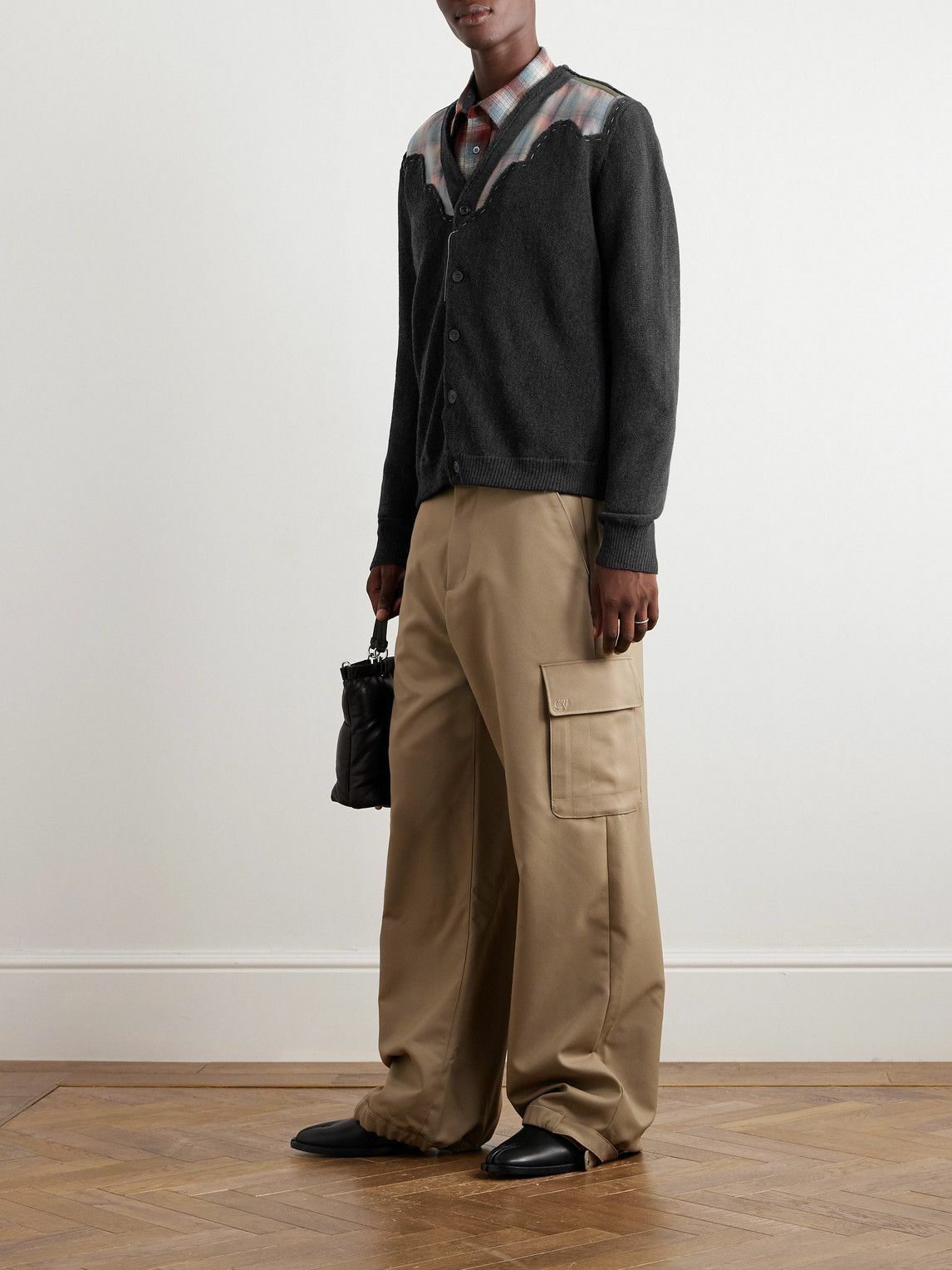 Maison Margiela o1w1db10525 Pendleton Cardigan in Multicolor Size US XL / EU 56 / 4 - 2 Thumbnail