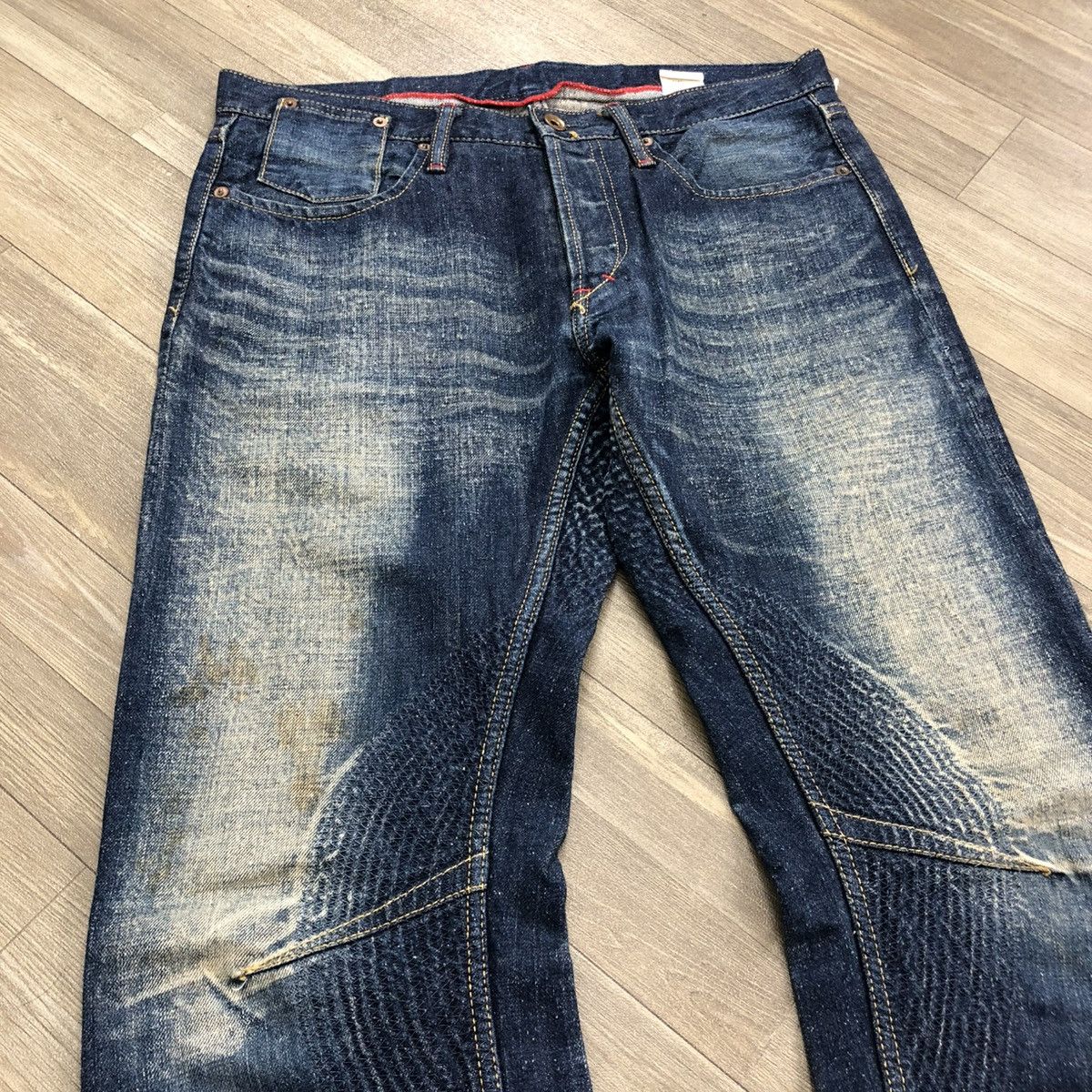 If Six Was Nine 2000s Japanese Brand Faded Y2K Lgb Goa Bootcut Flared Jeans Size US 32 / EU 48 - 4 Thumbnail