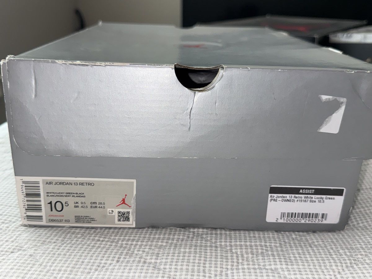 Jordan Brand Air Jordan 13 Retro ‘ White Lucky Green ‘ Size US 10.5 / EU 43-44 - 7 Thumbnail