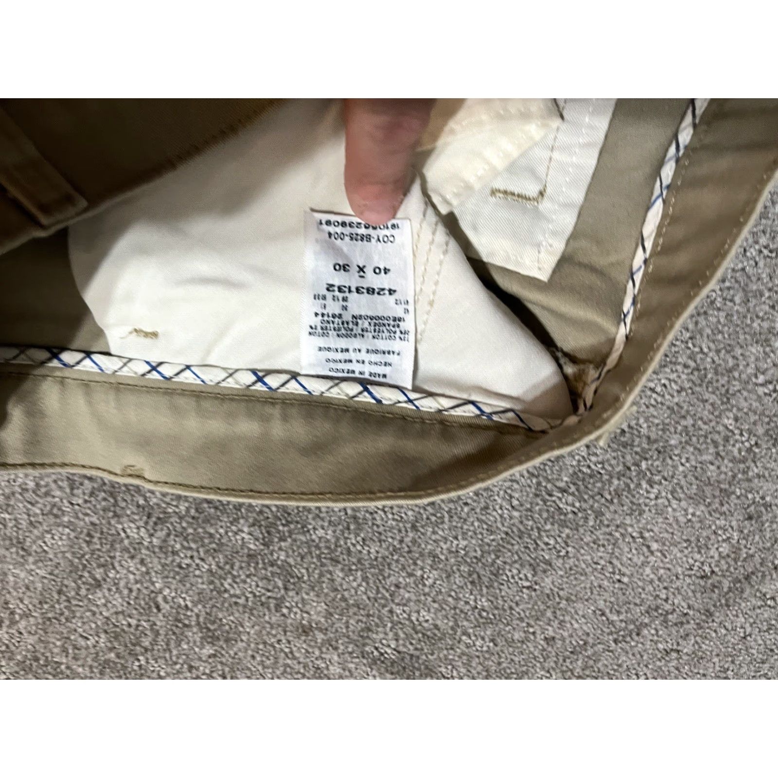 Lee Lee Pants Men 40x30 Beige Total Freedom Relaxed Fit Straight Leg Stretch Pants Size US 40 / EU 56 - 6 Thumbnail