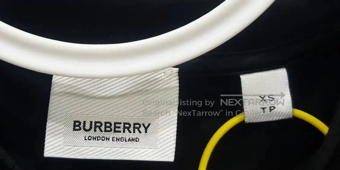 Burberry Burberry Black Cotton Men's Short Sleeve T-Shirt. Size US XS / EU 42 / 0 - 4 Thumbnail