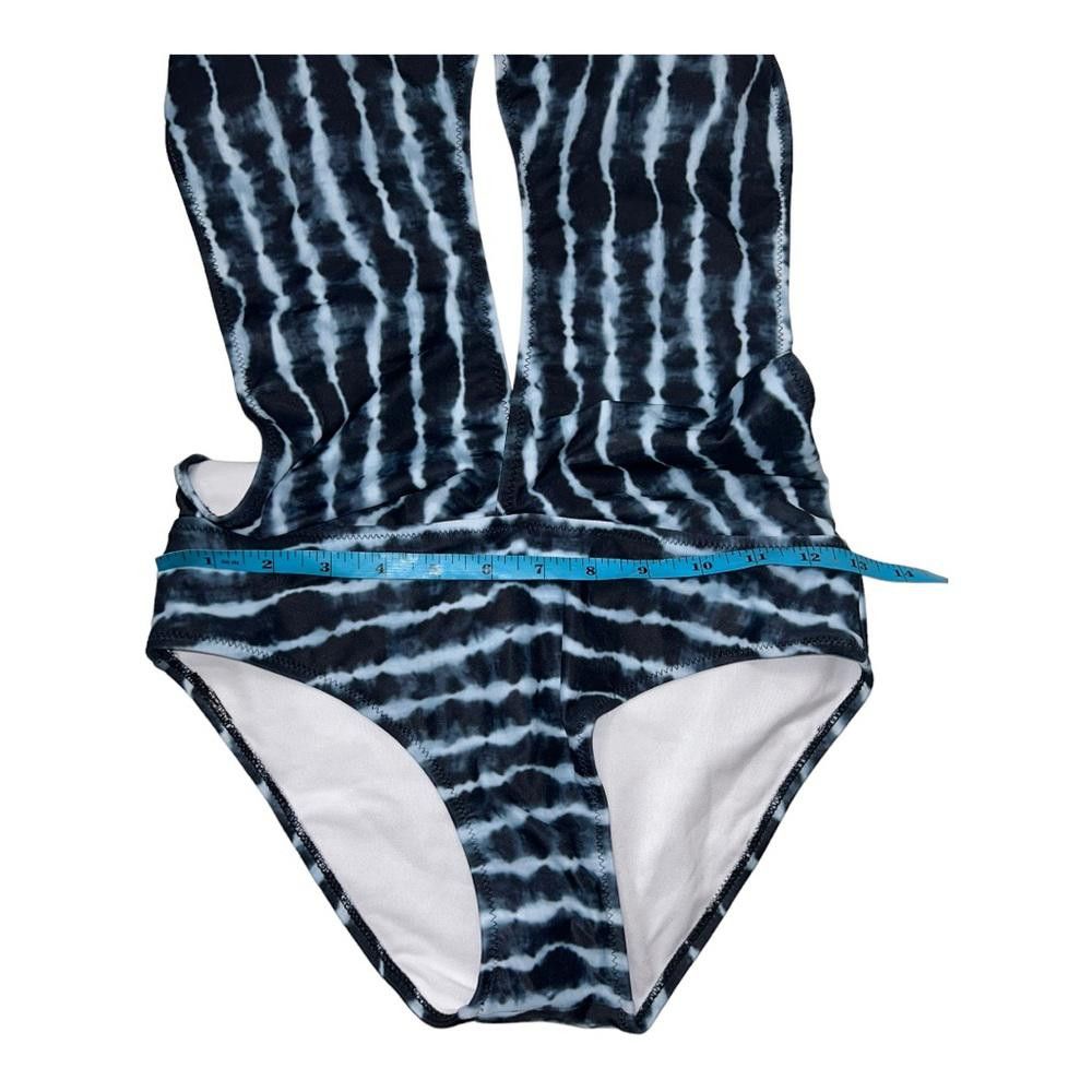 Designer NWOT Tie Dyed Low Plunge One Piece Swimsuit Large Size ONE SIZE - 5 Thumbnail