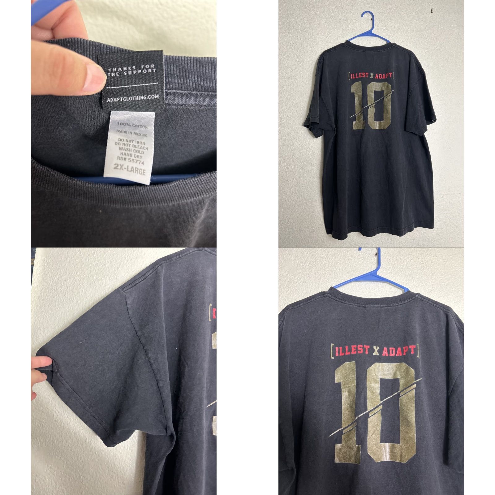 Vintage Adapt San Francisco Mens XL Short Sleeve T Shirt Black Illest X Adapt Size US XXL / EU 58 / 5 - 8 Thumbnail