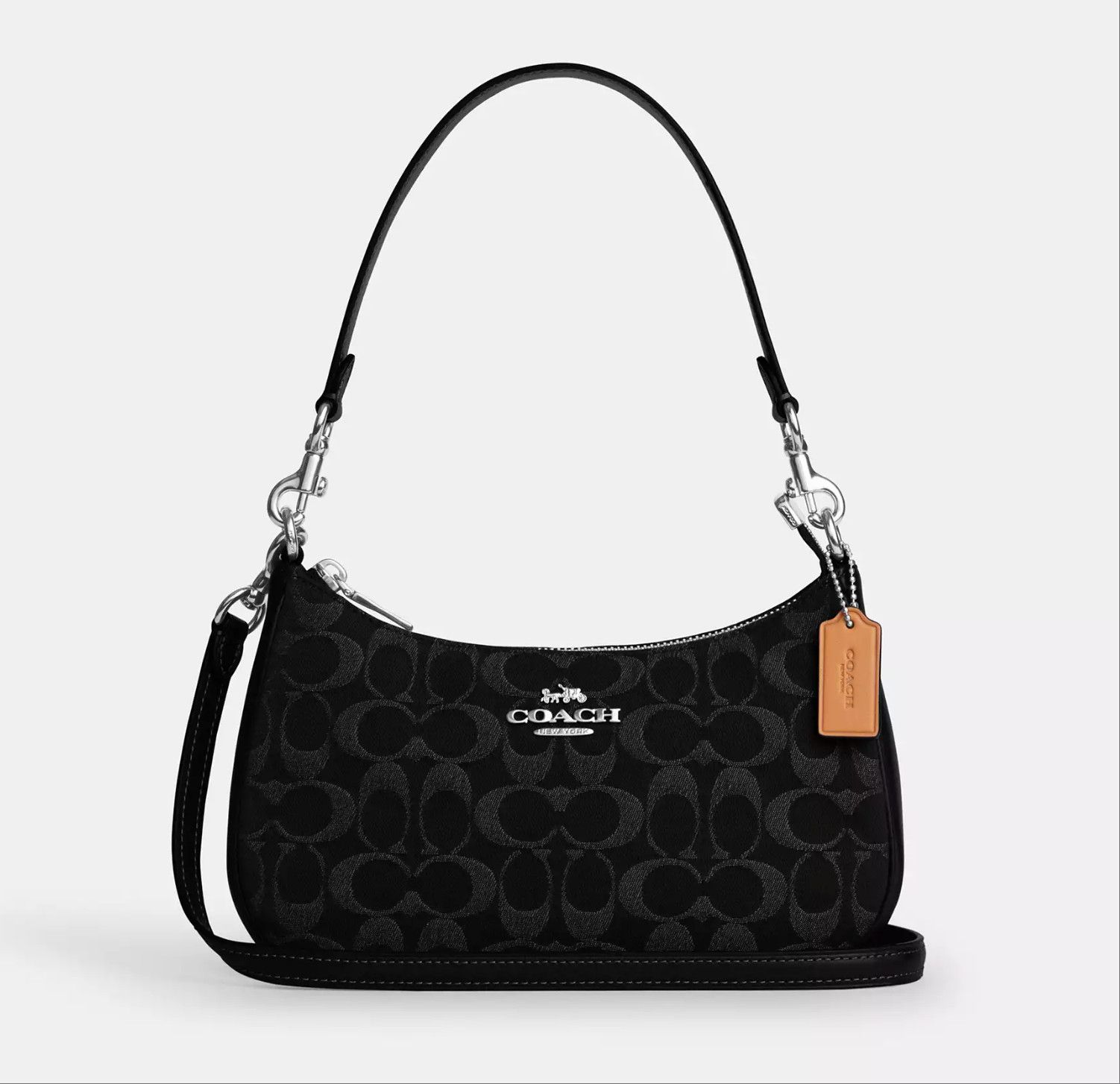 Coach Teri Shoulder Bag In Signature Denim CDE43 Size ONE SIZE - 10 Thumbnail