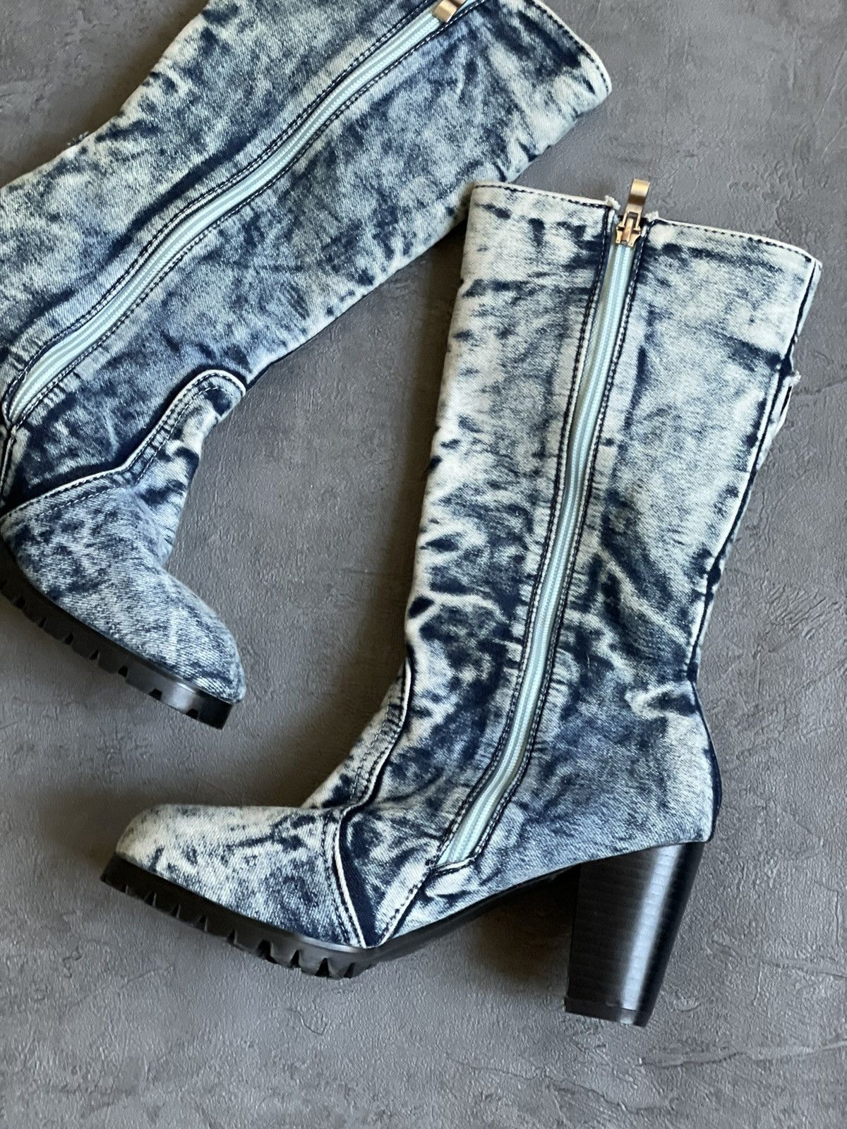 Vintage Vintage Y2K denim pocket platform boots Size US 8 / IT 38 - 6 Thumbnail