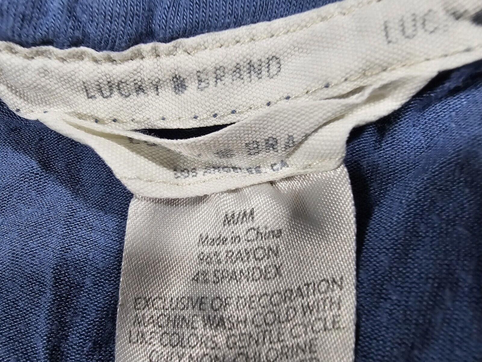 Lucky Brand Lucky Brand T Shirt Womens M Blue Graphic Cactus Sun Stretch Size M / US 6-8 / IT 42-44 - 3 Thumbnail