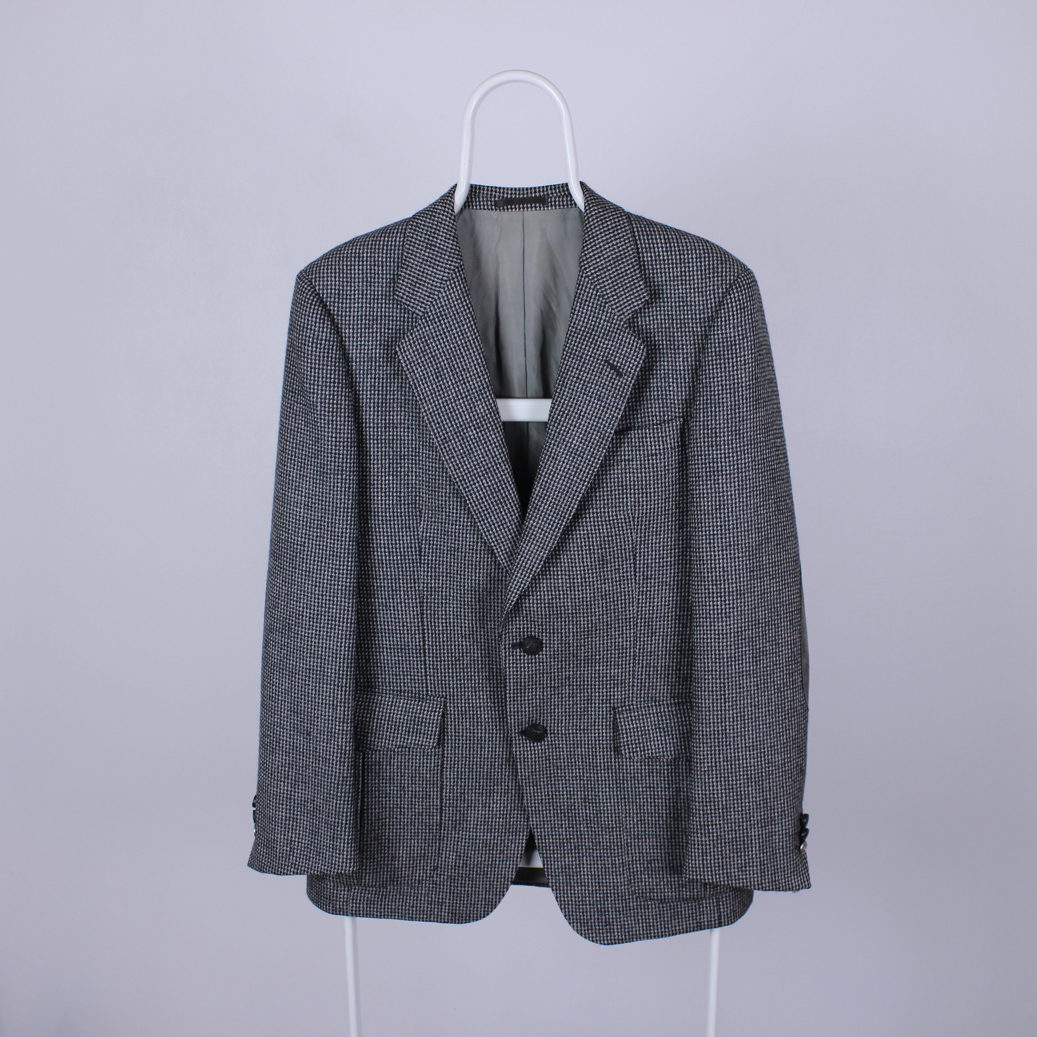 Burberry × Vintage Burberry blazer wool heavy M gray rarity Size 44R - 5 Thumbnail