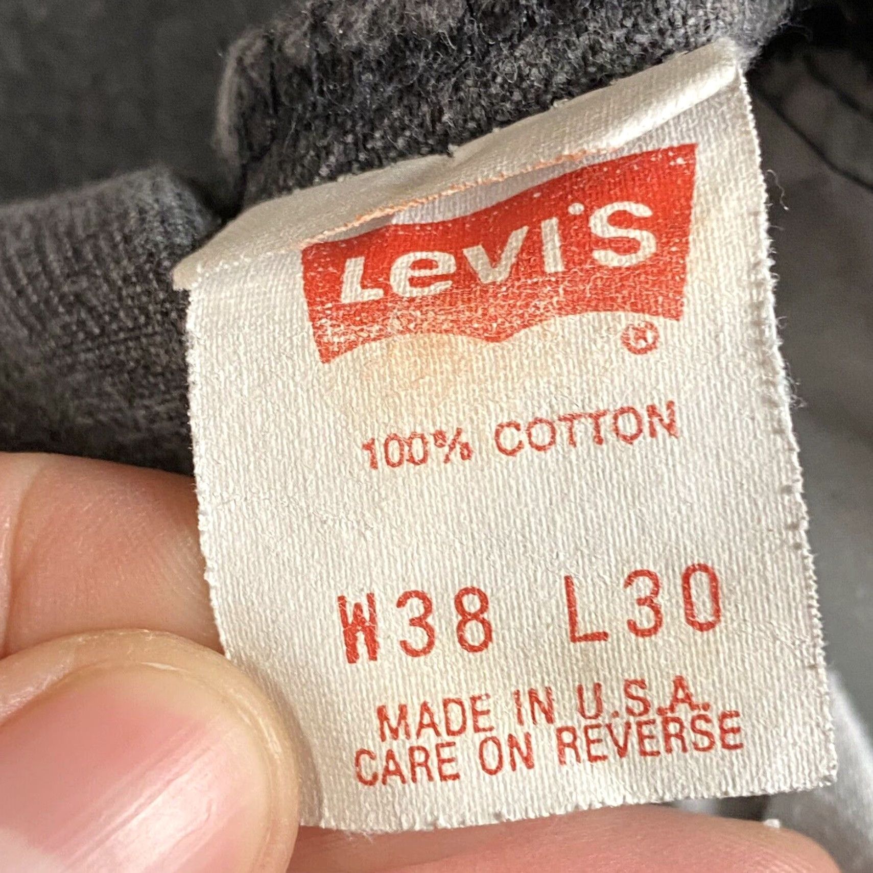 Levi's VINTAGE LEVI'S 501 XX Faded Black Denim Jeans 36x30.5 Relaxed Fit 90s Mens Size US 38 / EU 54 - 5 Thumbnail