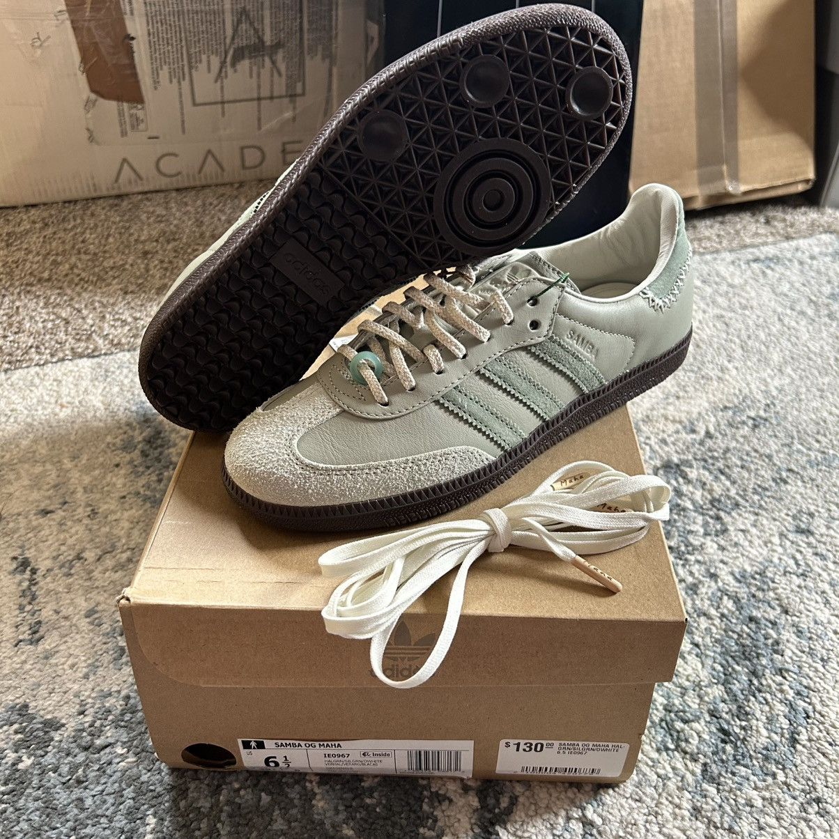 adidas gazelle silver green womens adidas Maha x adidas Samba OG IE0967