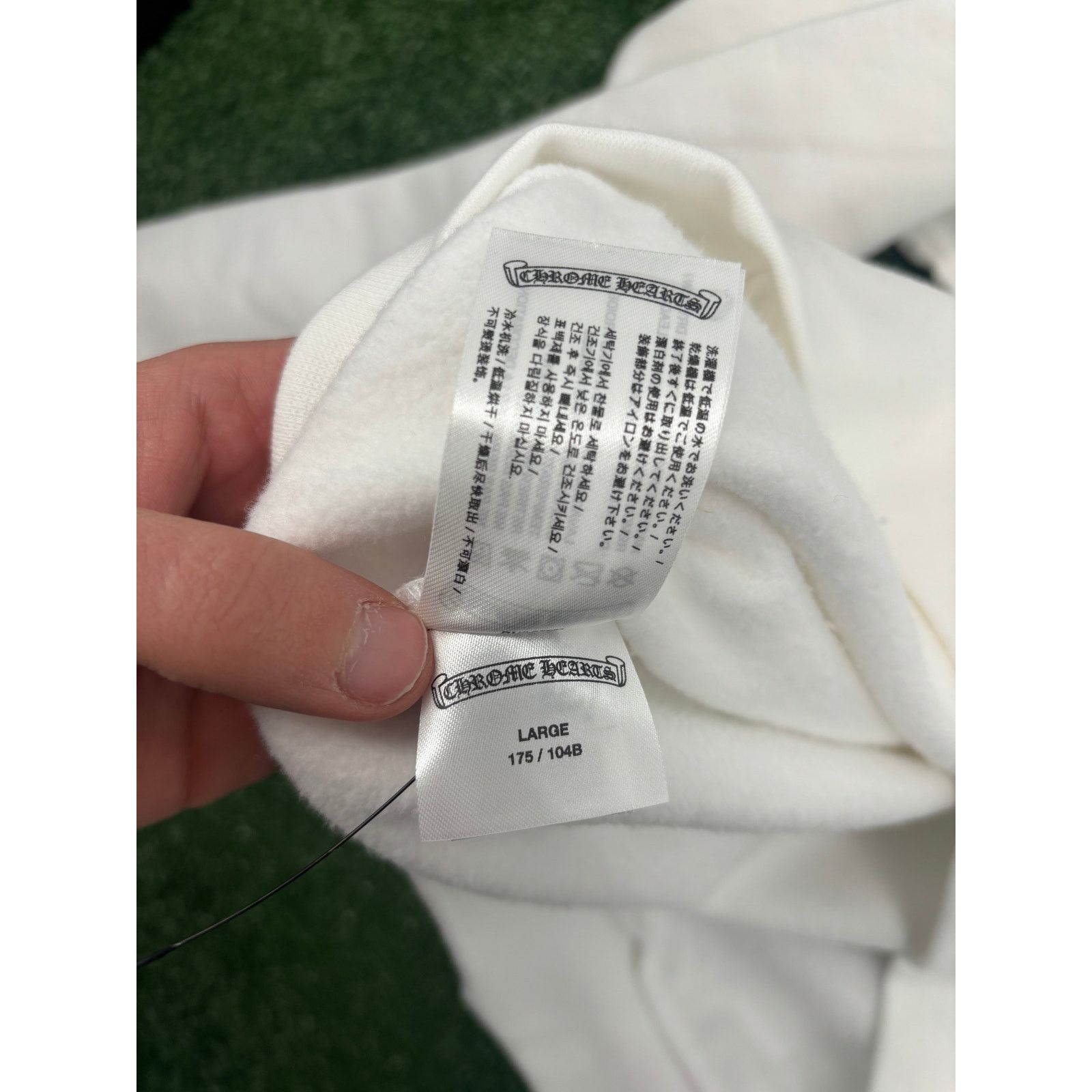 Chrome Hearts Chrome Hearts Miami Horseshoe Logo White Hoodie Size Large Size US L / EU 52-54 / 3 - 8 Thumbnail