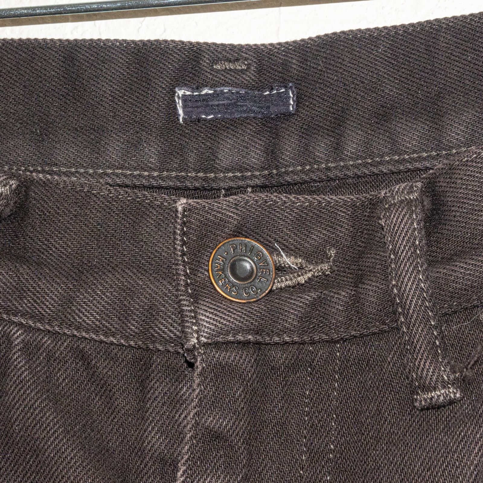 PHIGVEL MAKERS & Co. Phigvel Makers & Co Raw Crop Denim Jeans brown size 1 Size US 30 / EU 46 - 2 Thumbnail